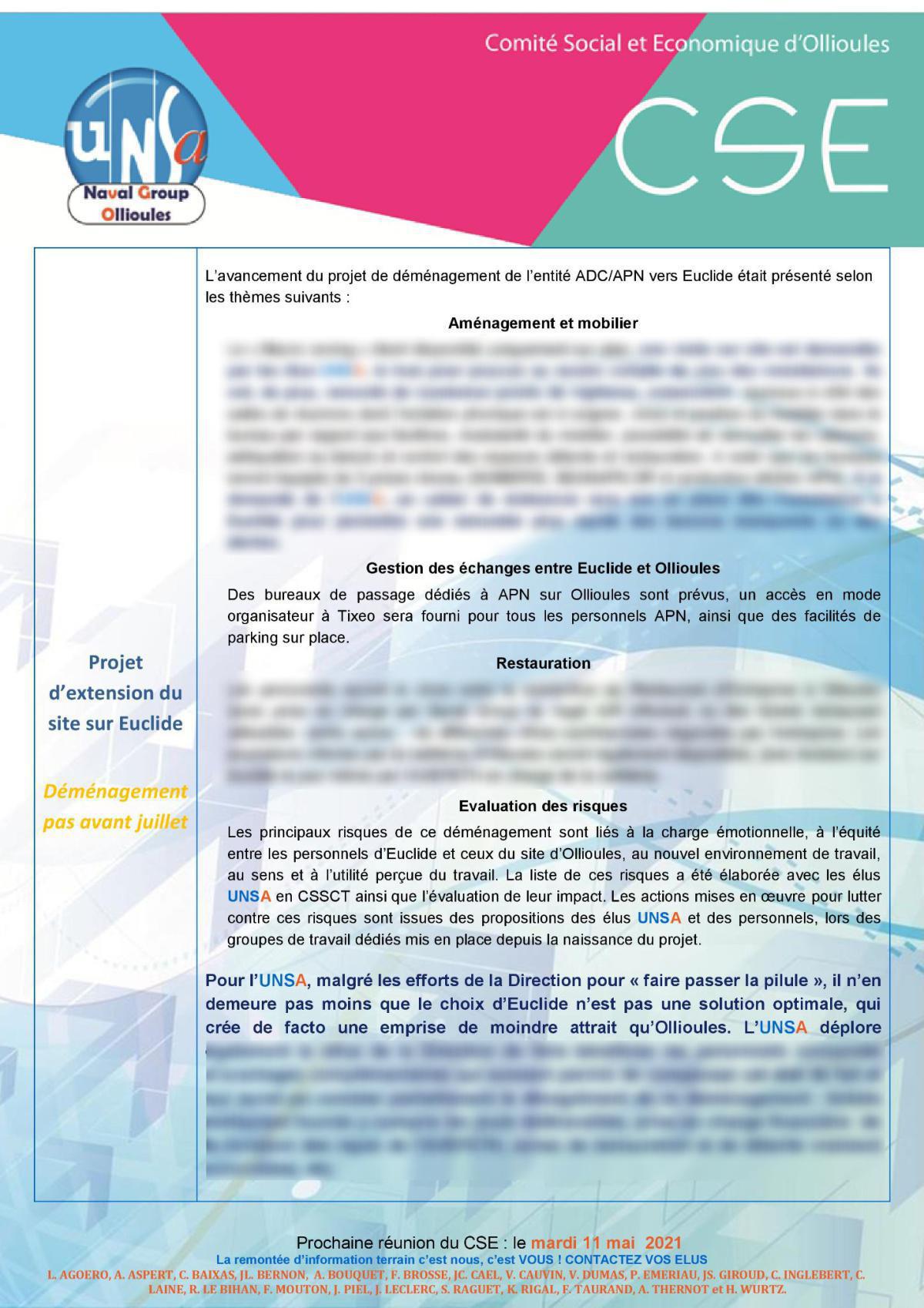 CSE d'Ollioules - réunion du 13 avril 2021 CSE d'Ollioules - réunion du 13 avril 2021