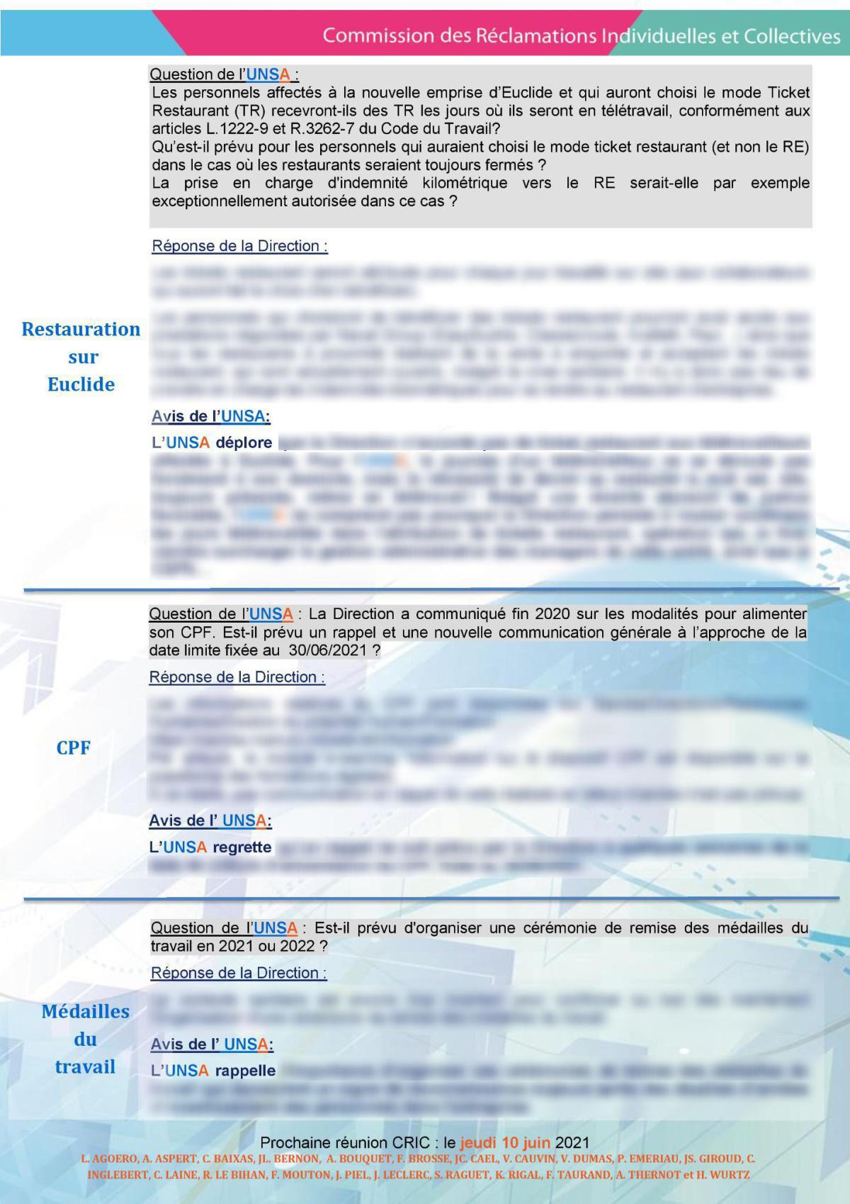 CRIC Ollioules - réunion du 6 avril 2021 CRIC Ollioules - réunion du 6 avril 2021