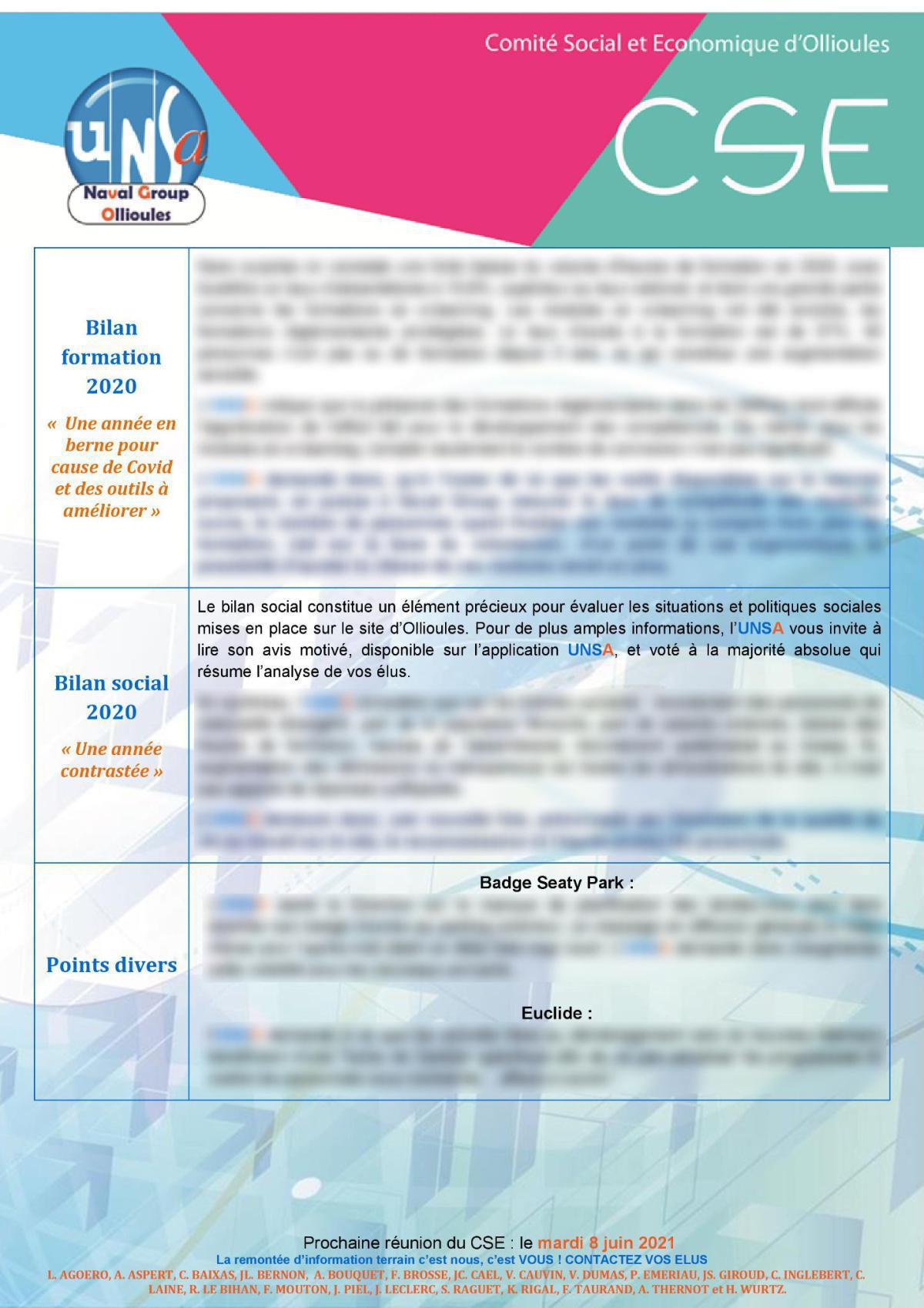 CSE d'Ollioules - réunion du 11 mai 2021 CSE d'Ollioules - réunion du 11 mai 2021