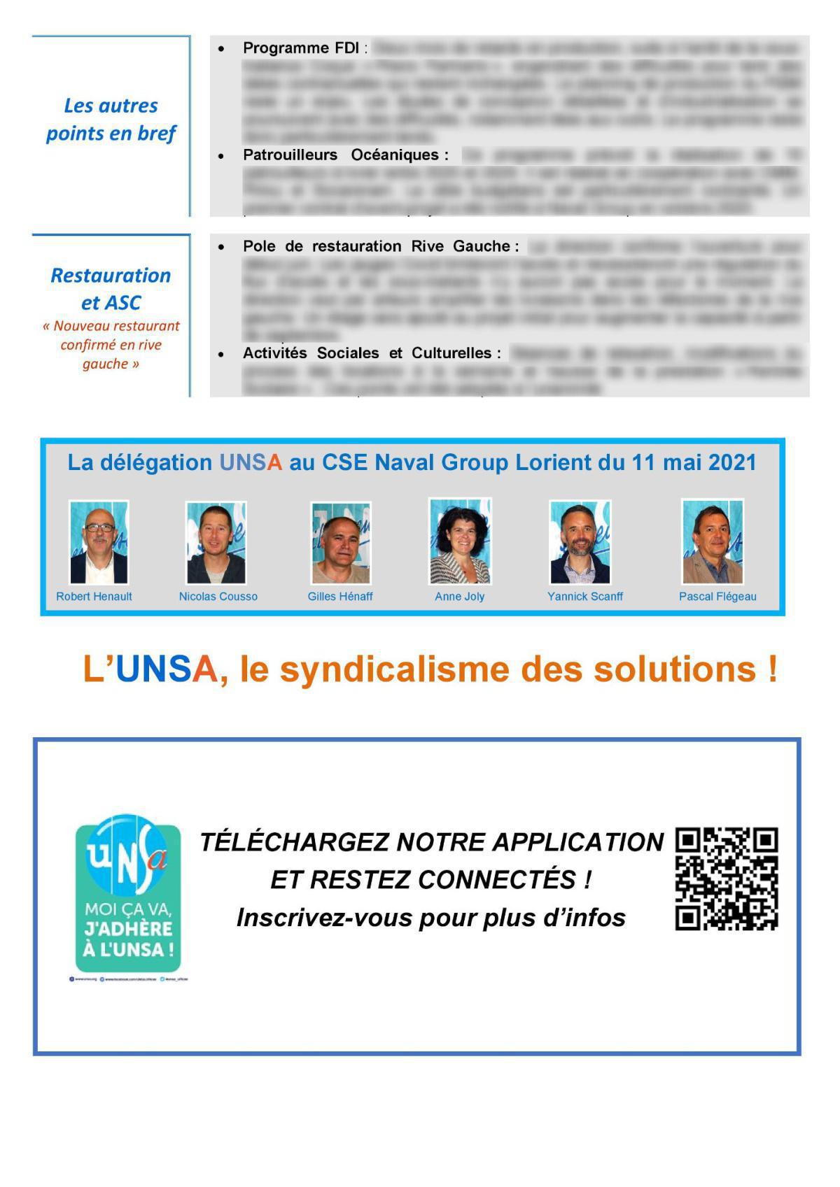 CSE de Lorient - réunion du 11 mai 2021 - Compte rendu CSE de Lorient - réunion du 11 mai 2021 - Compte rendu