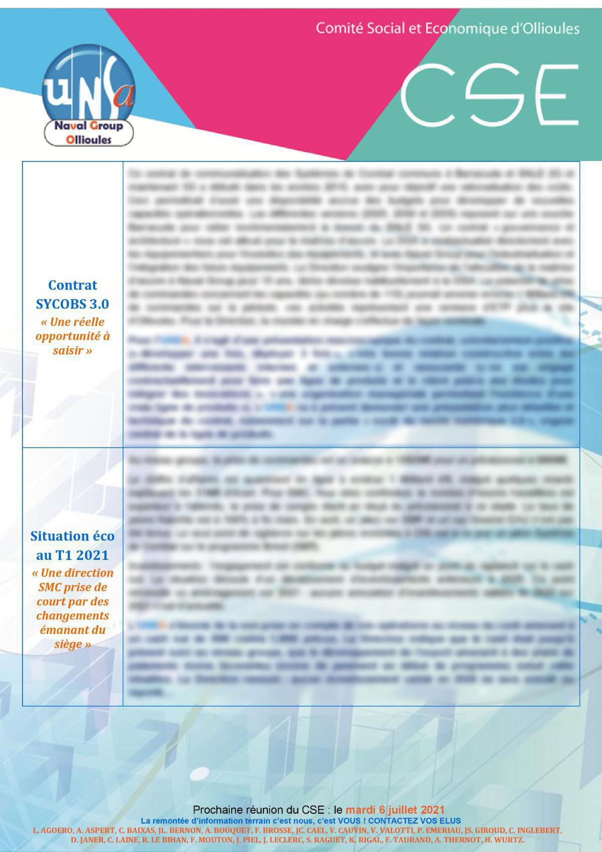 CSE d'Ollioules - réunions des 4 et 8 juin 2021 CSE d'Ollioules - réunions des 4 et 8 juin 2021