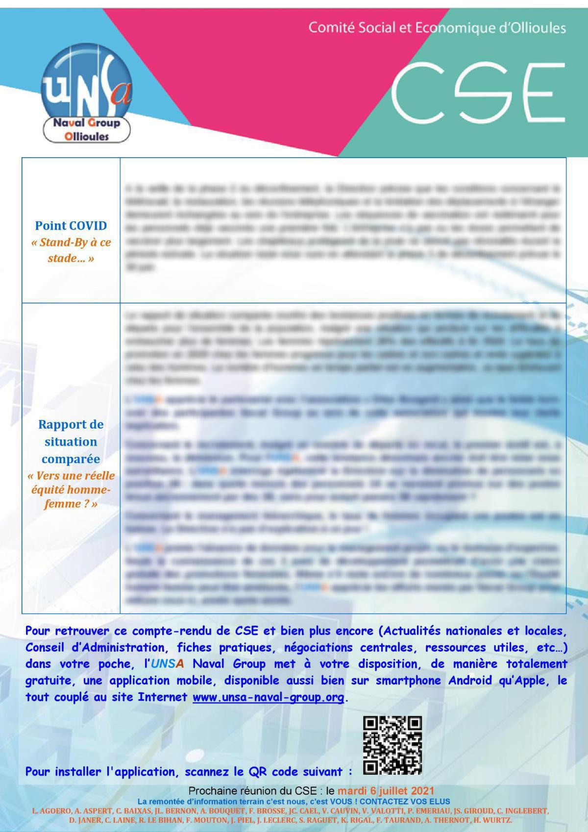 CSE d'Ollioules - réunions des 4 et 8 juin 2021 CSE d'Ollioules - réunions des 4 et 8 juin 2021