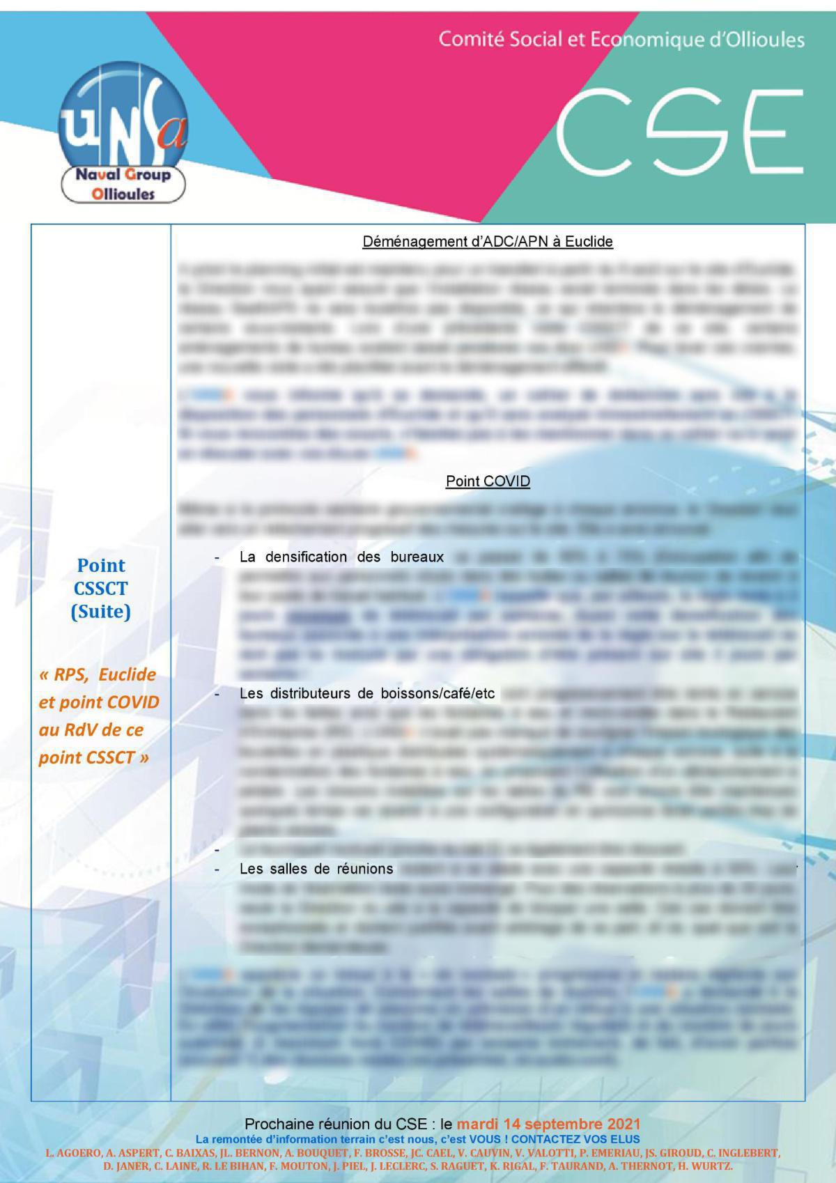 CSE d'Ollioules - réunion du 6 juillet 2021 CSE d'Ollioules - réunion du 6 juillet 2021