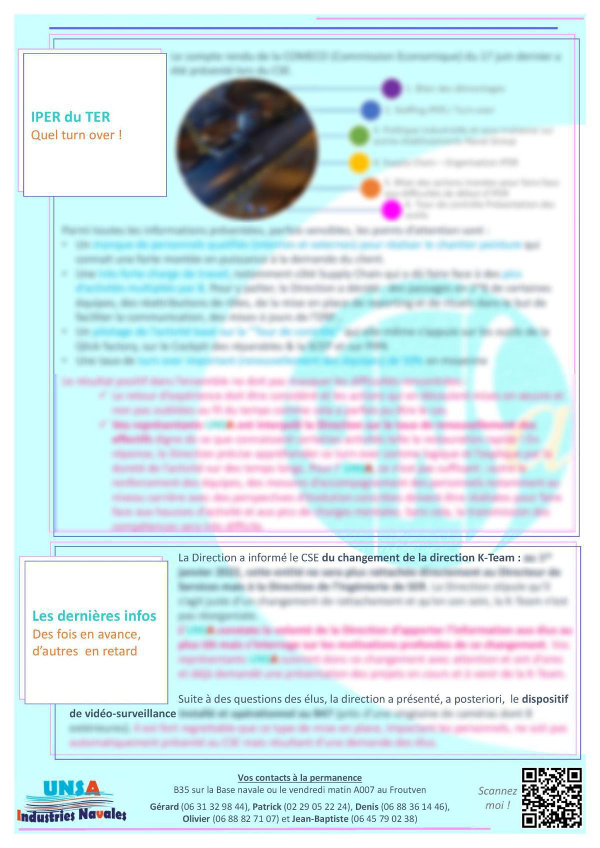 CSE de Brest - réunion du 6 juillet 2021 - Compte rendu CSE de Brest - réunion du 6 juillet 2021 - Compte rendu