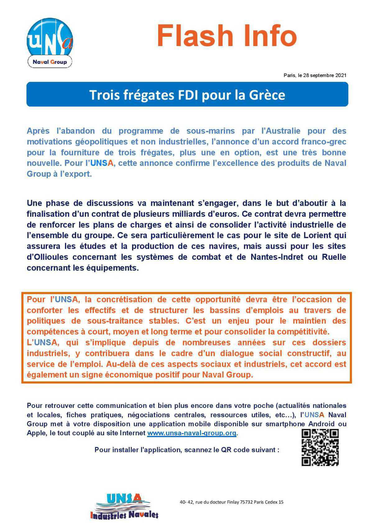 Trois frégates FDI pour la Grèce Trois frégates FDI pour la Grèce