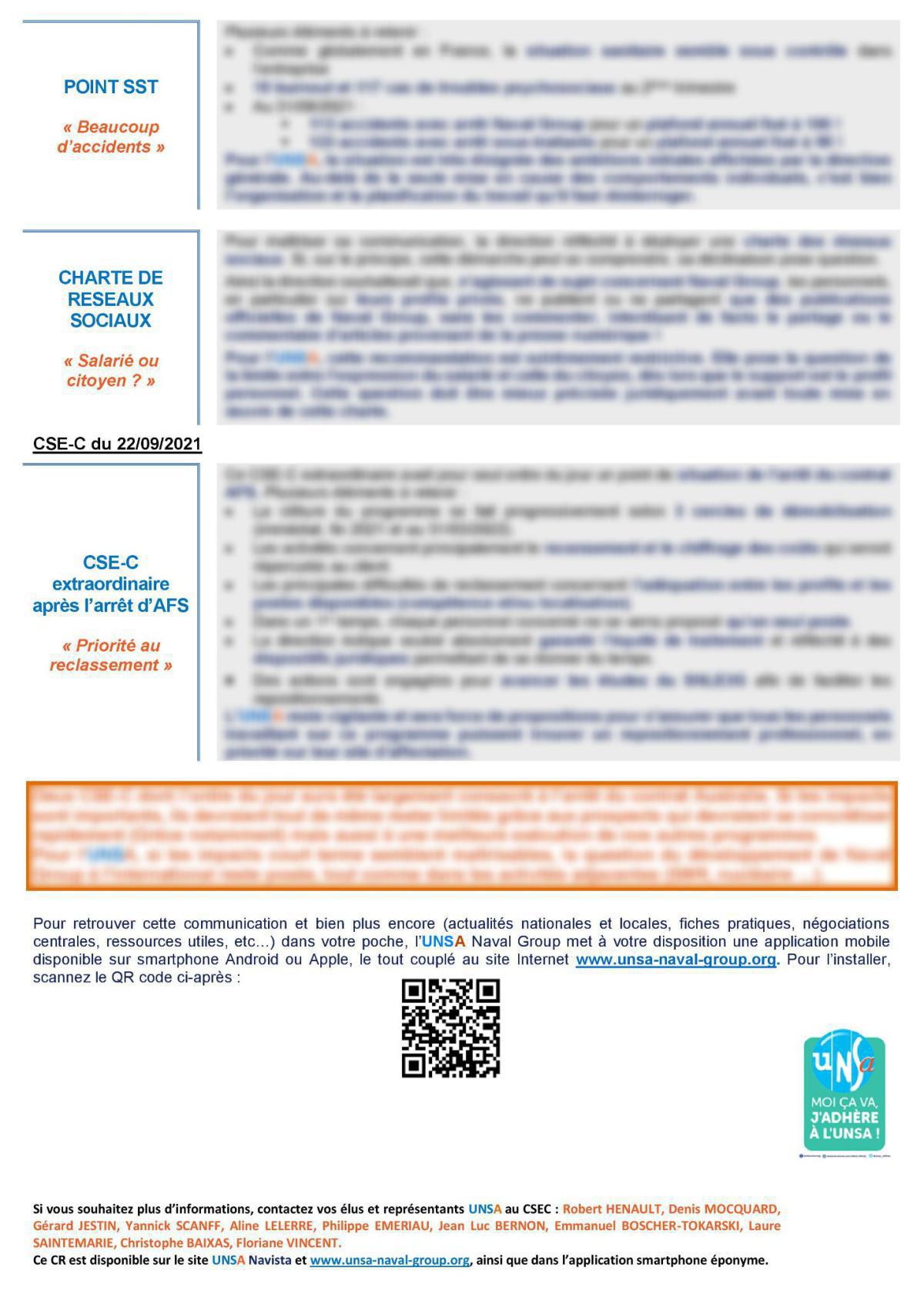 Réunions des 22 septembre et 13 octobre 2021 - Compte rendu Réunions des 22 septembre et 13 octobre 2021 - Compte rendu