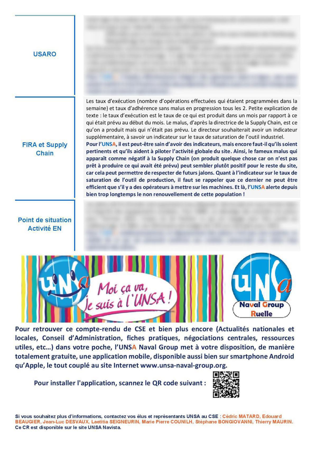 CSE de Ruelle - réunion du 7 décembre 2021 : compte rendu CSE de Ruelle - réunion du 7 décembre 2021 : compte rendu