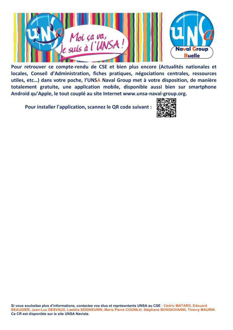 CSE de Ruelle - réunion du 17 janvier 2022 - compte-rendu CSE de Ruelle - réunion du 17 janvier 2022 - compte-rendu