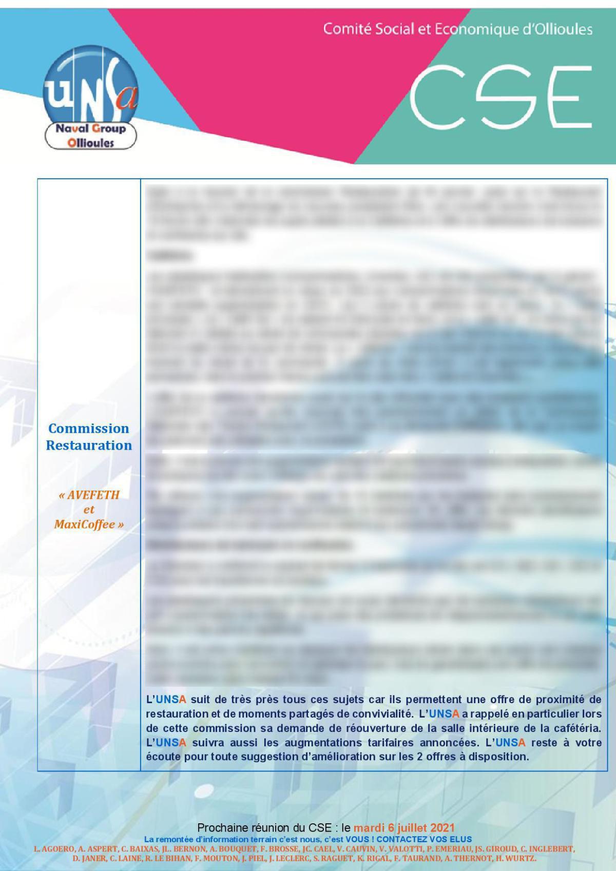 CSE d'Ollioules - réunion du 8 mars 2022 : compte rendu CSE d'Ollioules - réunion du 8 mars 2022 : compte rendu