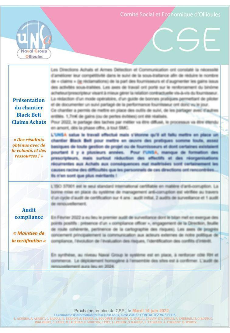 CSE d'Ollioules - Réunion du 10 mai - Compte rendu CSE d'Ollioules - Réunion du 10 mai - Compte rendu