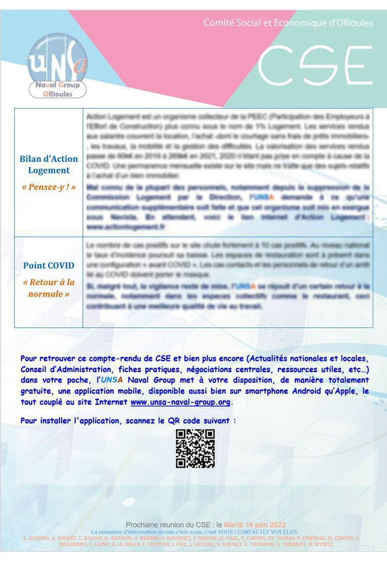 CSE d'Ollioules - Réunion du 10 mai - Compte rendu CSE d'Ollioules - Réunion du 10 mai - Compte rendu