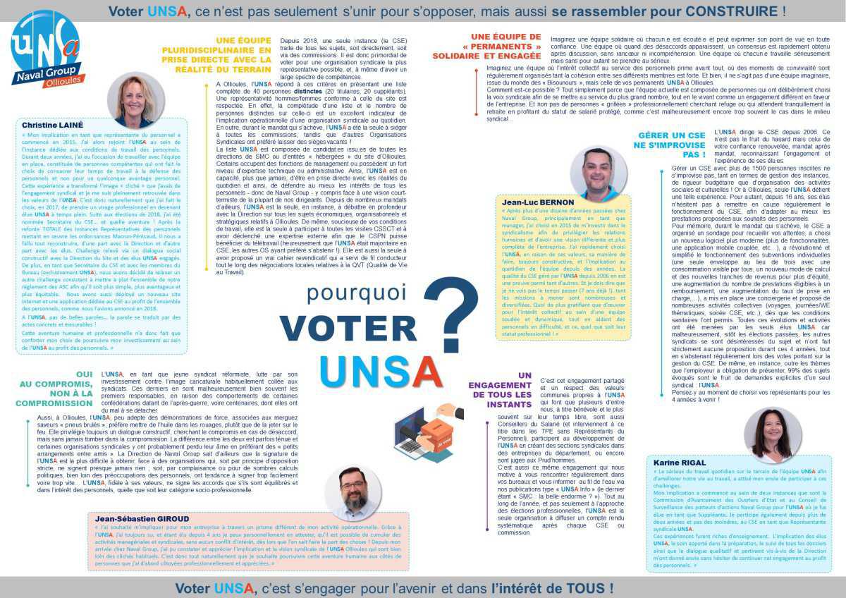 Elections CSE 2022 - édition spéciale - pourquoi voter UNSA ?