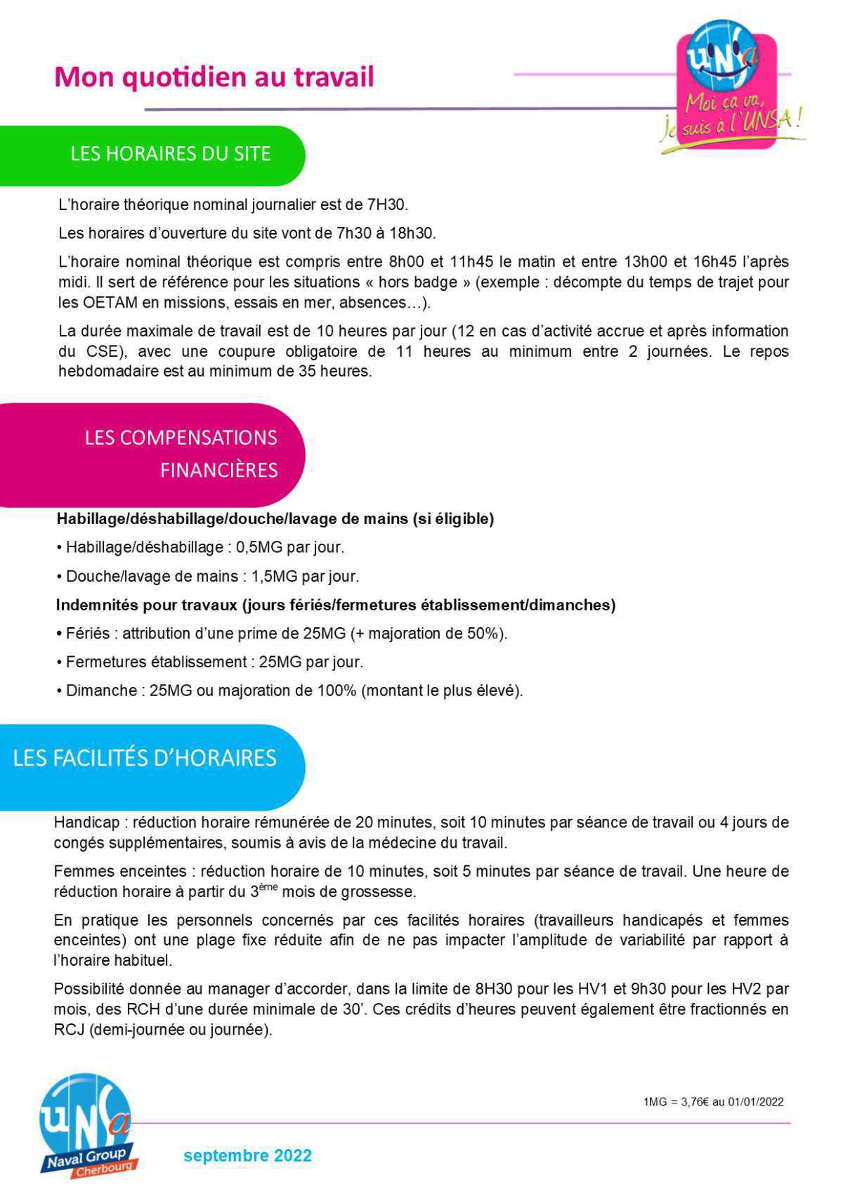 Fiche pratique - L'organisation du travail à Naval Group Fiche pratique - L'organisation du travail à Naval Group