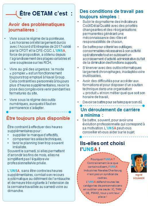 Elections CSE 2022 : mon choix, c'est l'UNSA Cherbourg ! - Edition spéciale OETAM