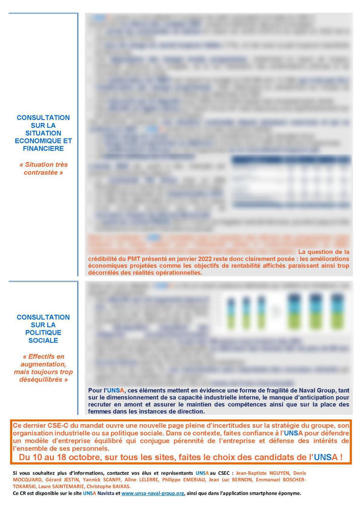 Réunion du 28 septembre 2022 - Compte rendu du CSEC Réunion du 28 septembre 2022 - Compte rendu du CSEC