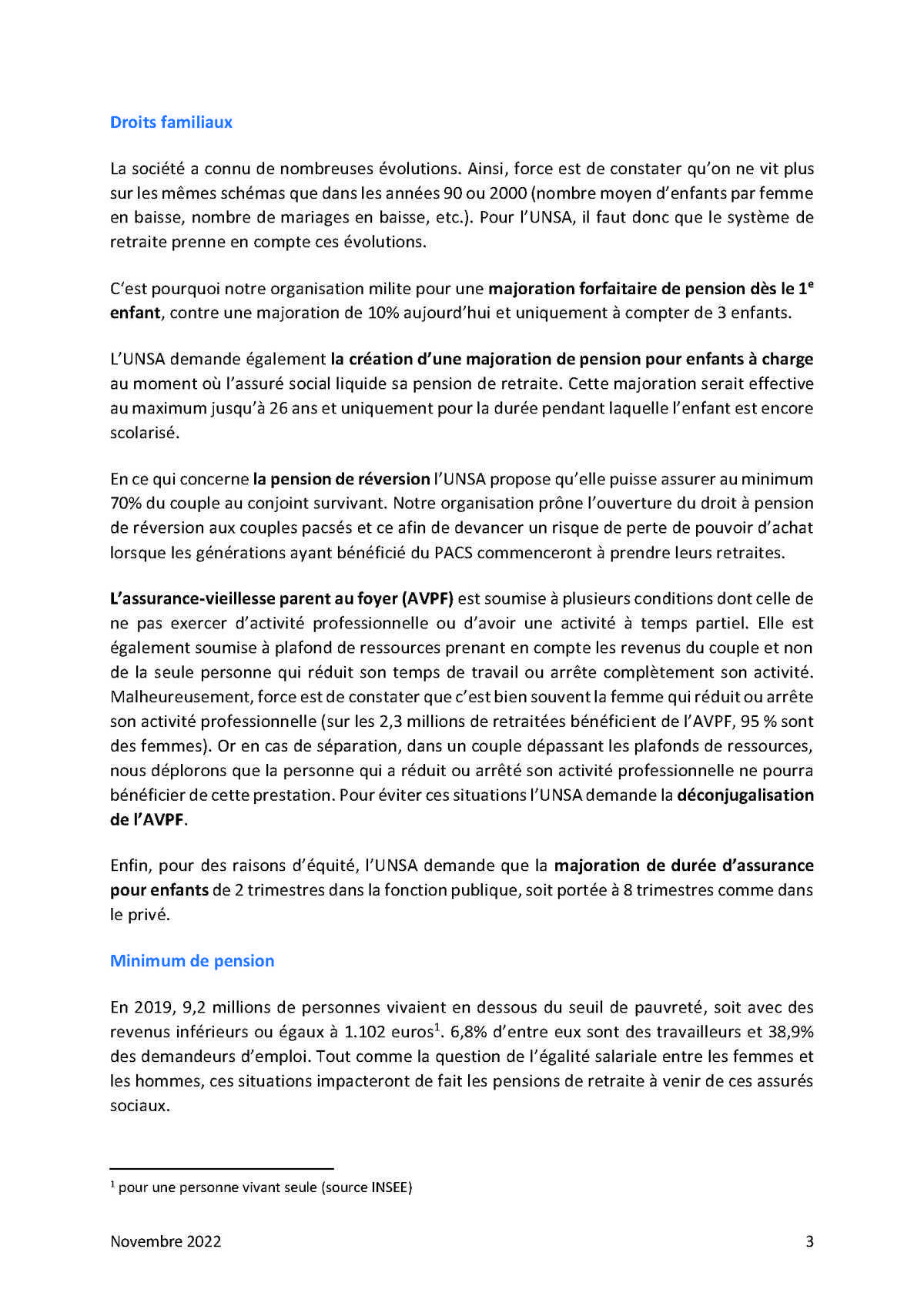 Réforme des retraites : les propositions de l'UNSA