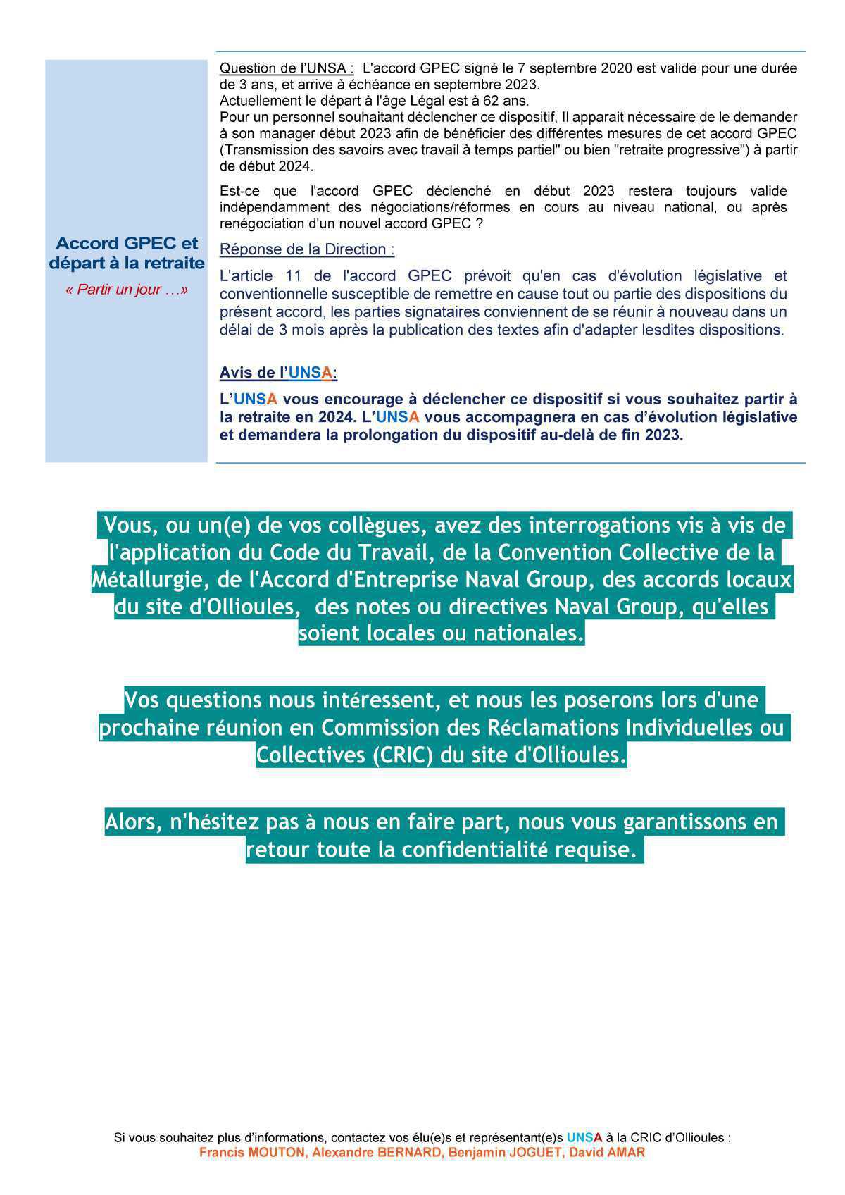 CRIC Ollioules - réunion du 7 février 2023 CRIC Ollioules - réunion du 7 février 2023
