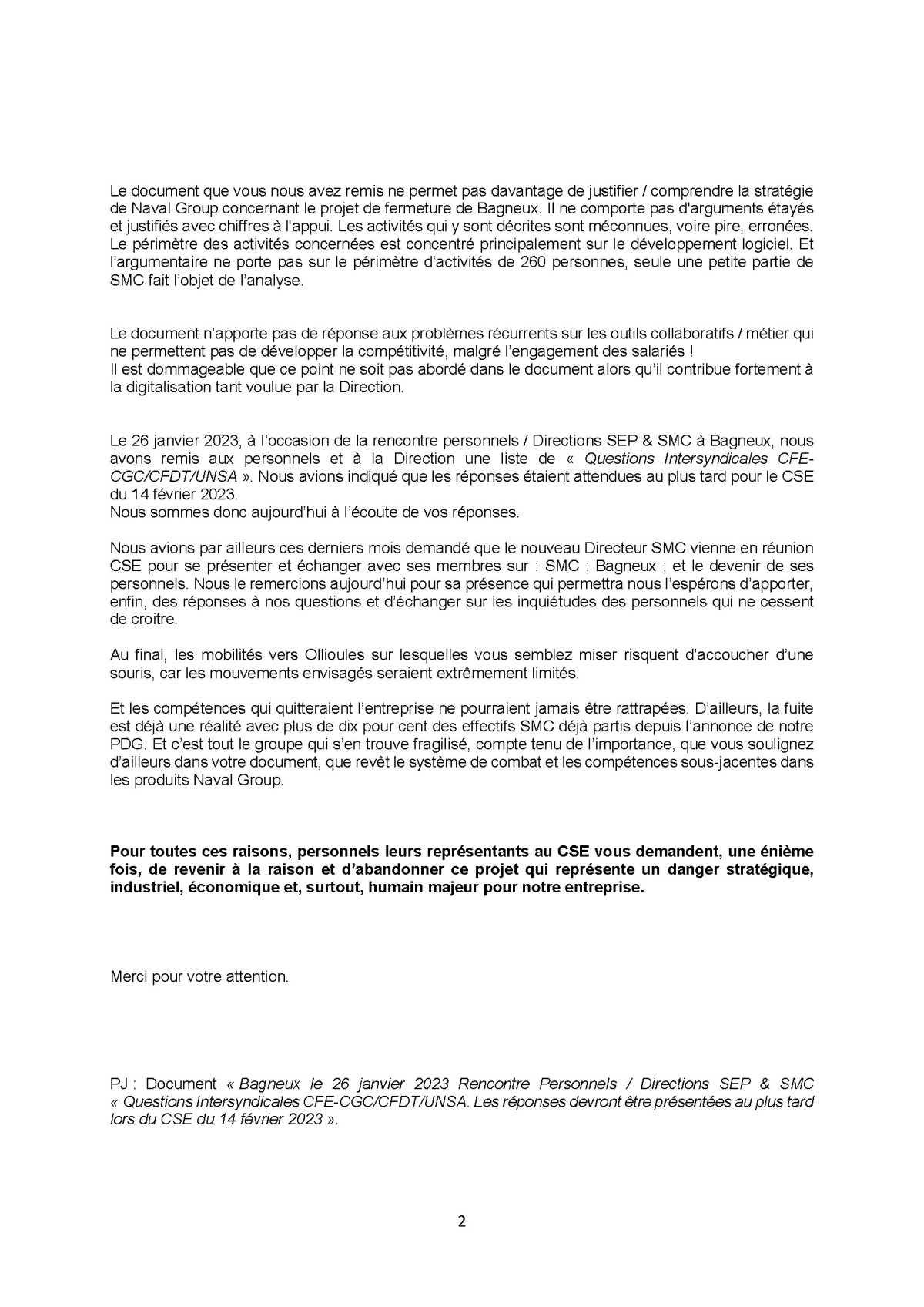 CSE Extra Région Parisienne - Réunion du 14 février 2023 - Déclaration Liminaire