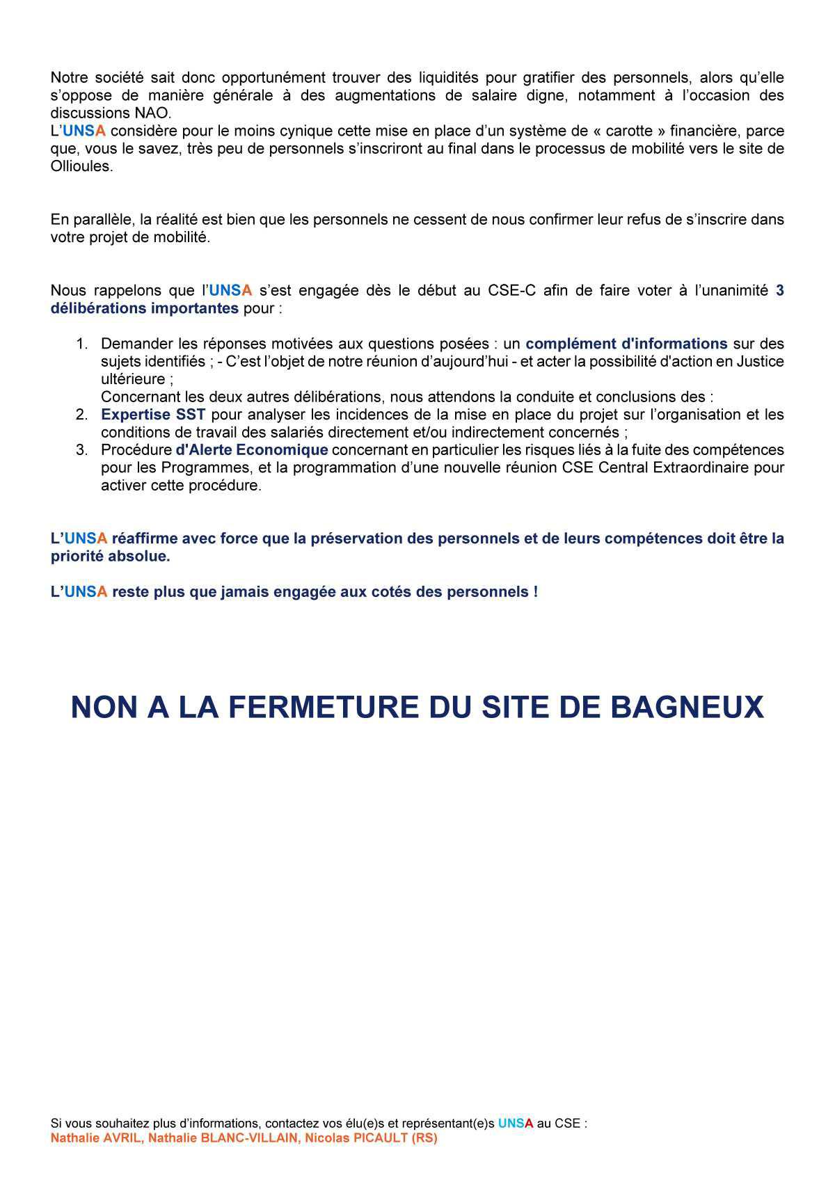 CSE Extra Région Parisienne - Réunion du 17 mars 2023 - Déclaration Liminaire