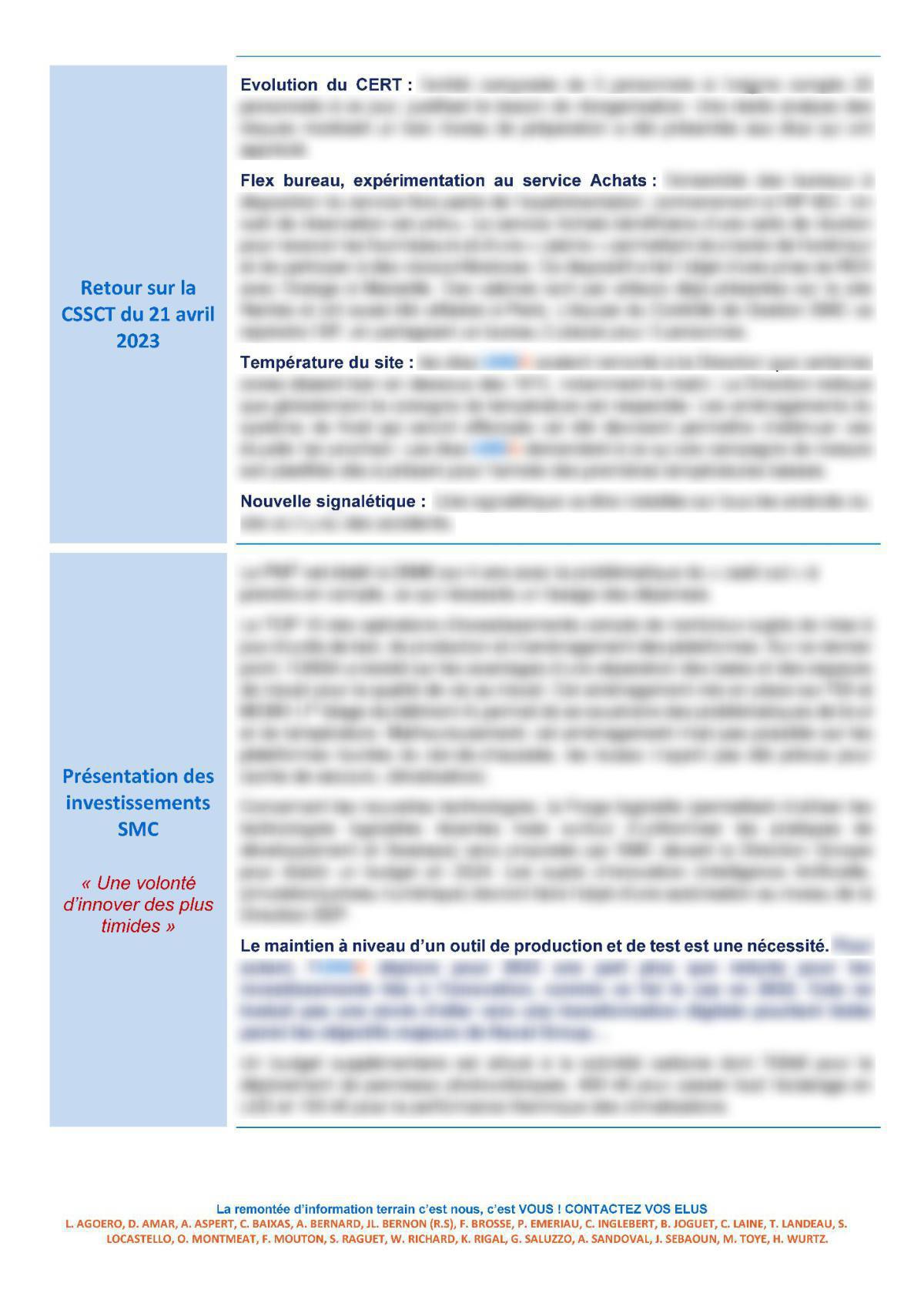 CSE d'Ollioules - Réunions du 9 mai 2023 - Compte rendu CSE d'Ollioules - Réunions du 9 mai 2023 - Compte rendu