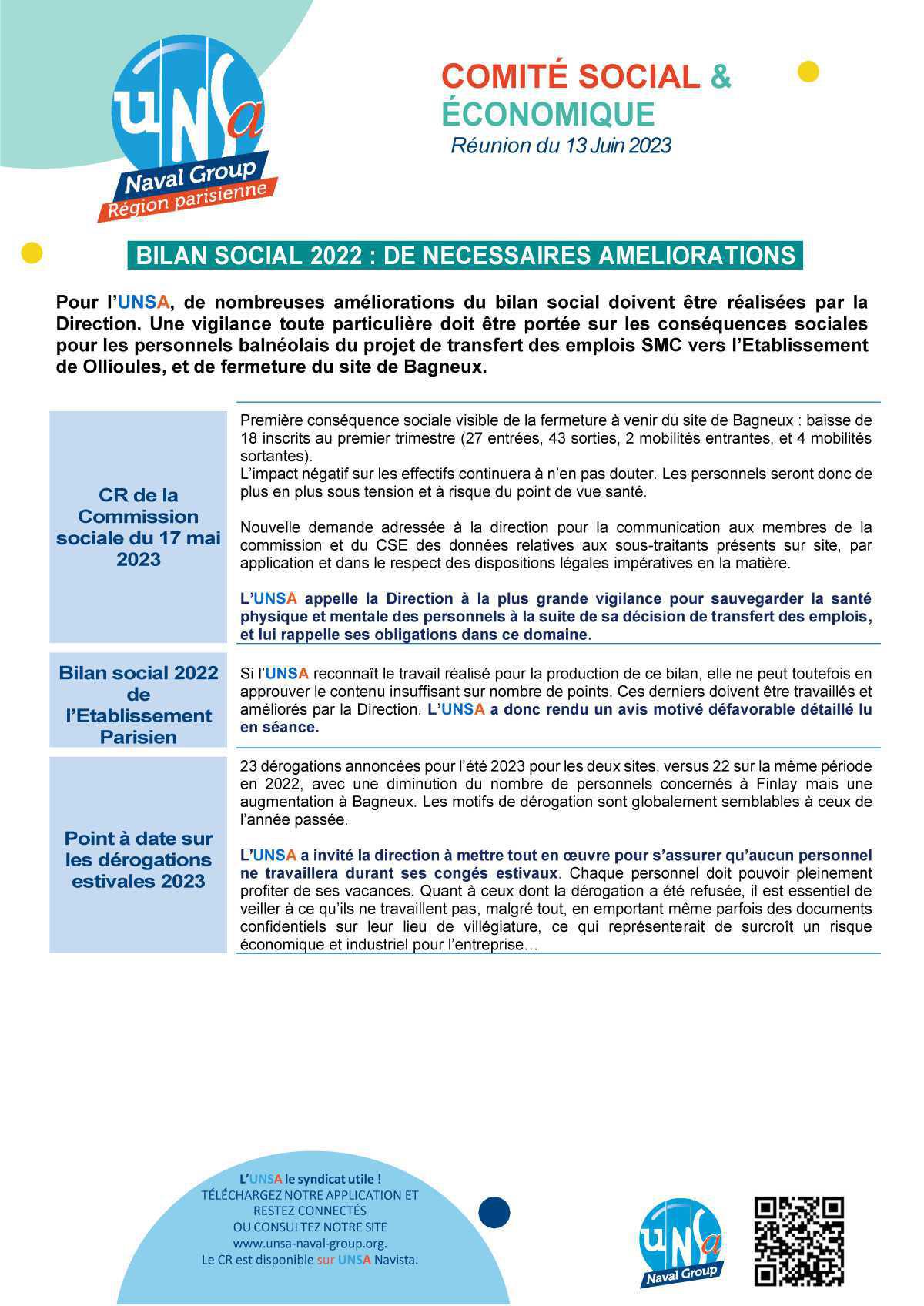 CSE Région Parisienne - Réunion du 13 juin 2023 - Compte rendu CSE Région Parisienne - Réunion du 13 juin 2023 - Compte rendu