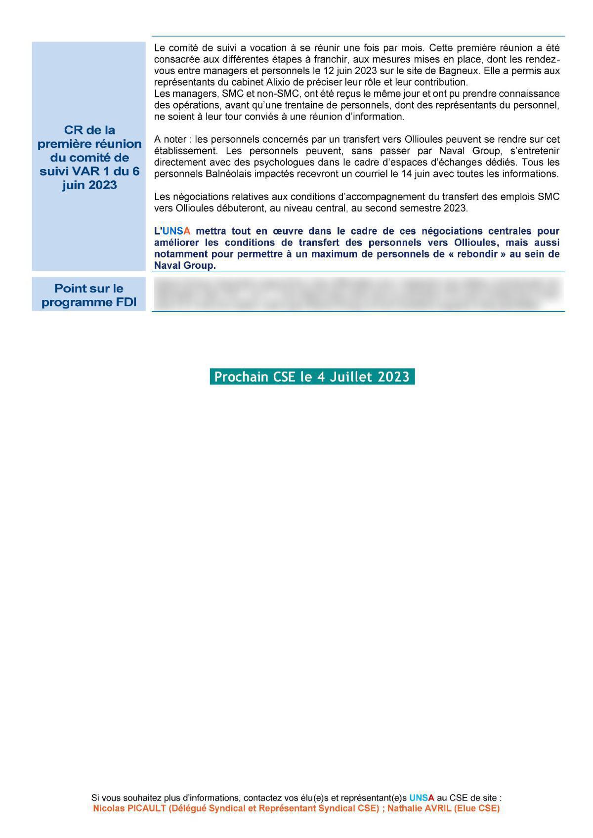 CSE Région Parisienne - Réunion du 13 juin 2023 - Compte rendu CSE Région Parisienne - Réunion du 13 juin 2023 - Compte rendu