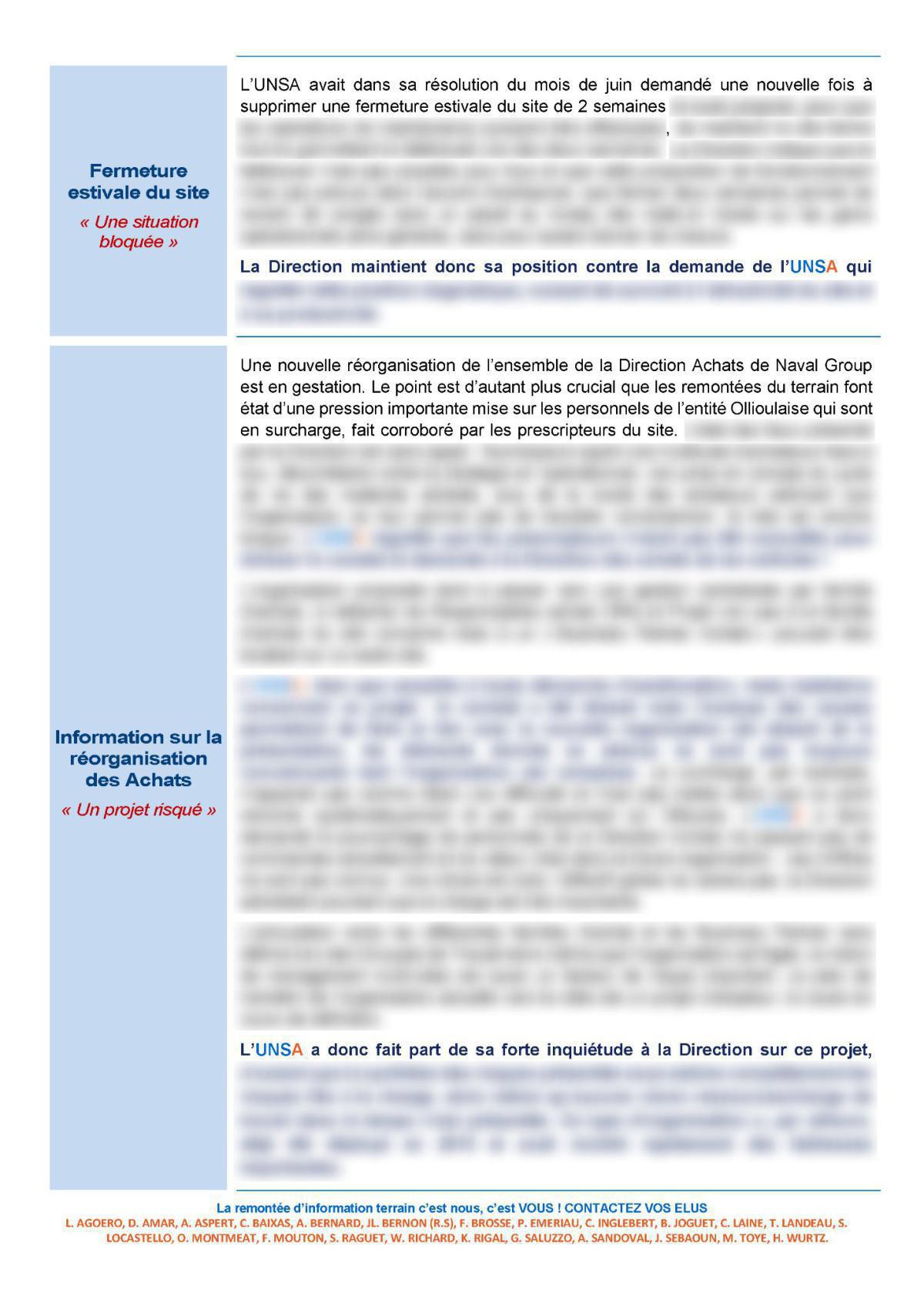 CSE d'Ollioules - Réunion du 4 juillet 2023 - Compte rendu CSE d'Ollioules - Réunion du 4 juillet 2023 - Compte rendu