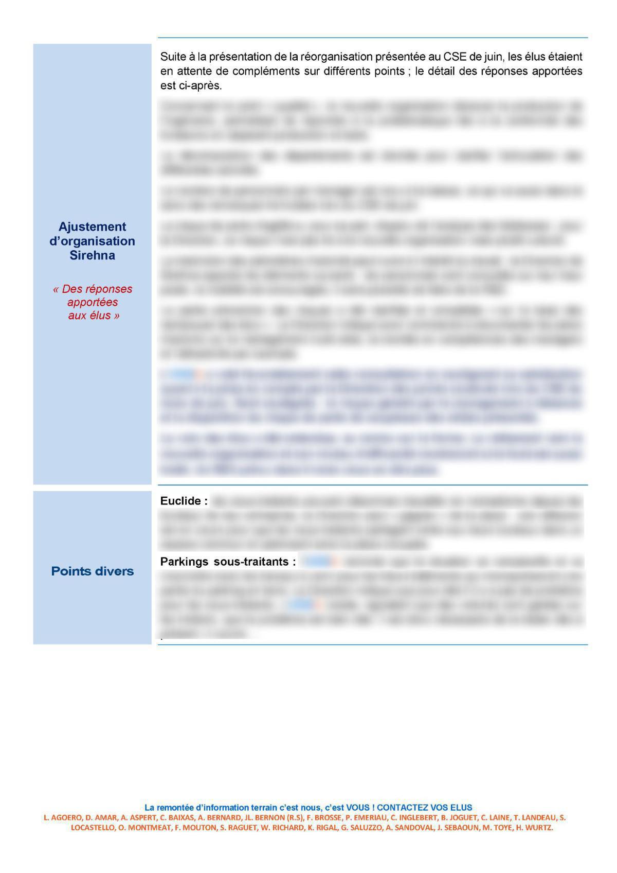 CSE d'Ollioules - Réunion du 4 juillet 2023 - Compte rendu CSE d'Ollioules - Réunion du 4 juillet 2023 - Compte rendu