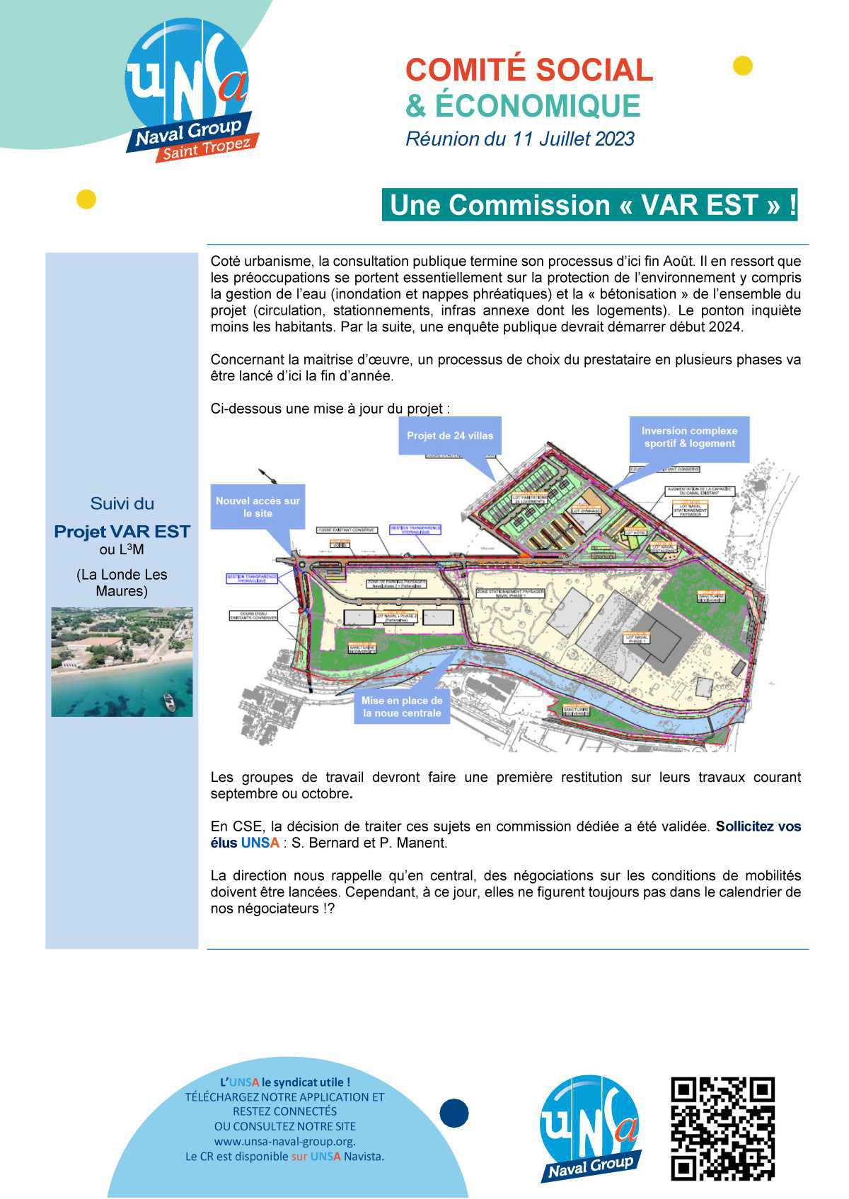 CSE de Saint Tropez - Réunion du 11 juillet 2023 - Compte rendu