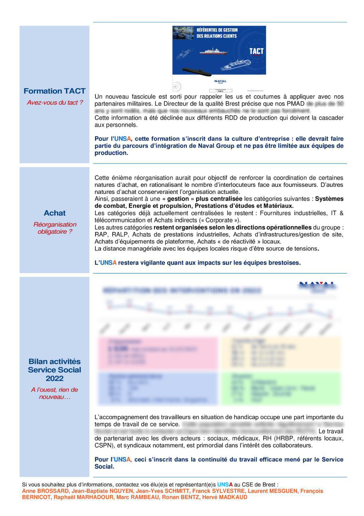 CSE de Brest - Réunion du 11 juillet 2023 - Déclaration liminaire et Compte rendu CSE de Brest - Réunion du 11 juillet 2023 - Déclaration liminaire et Compte rendu
