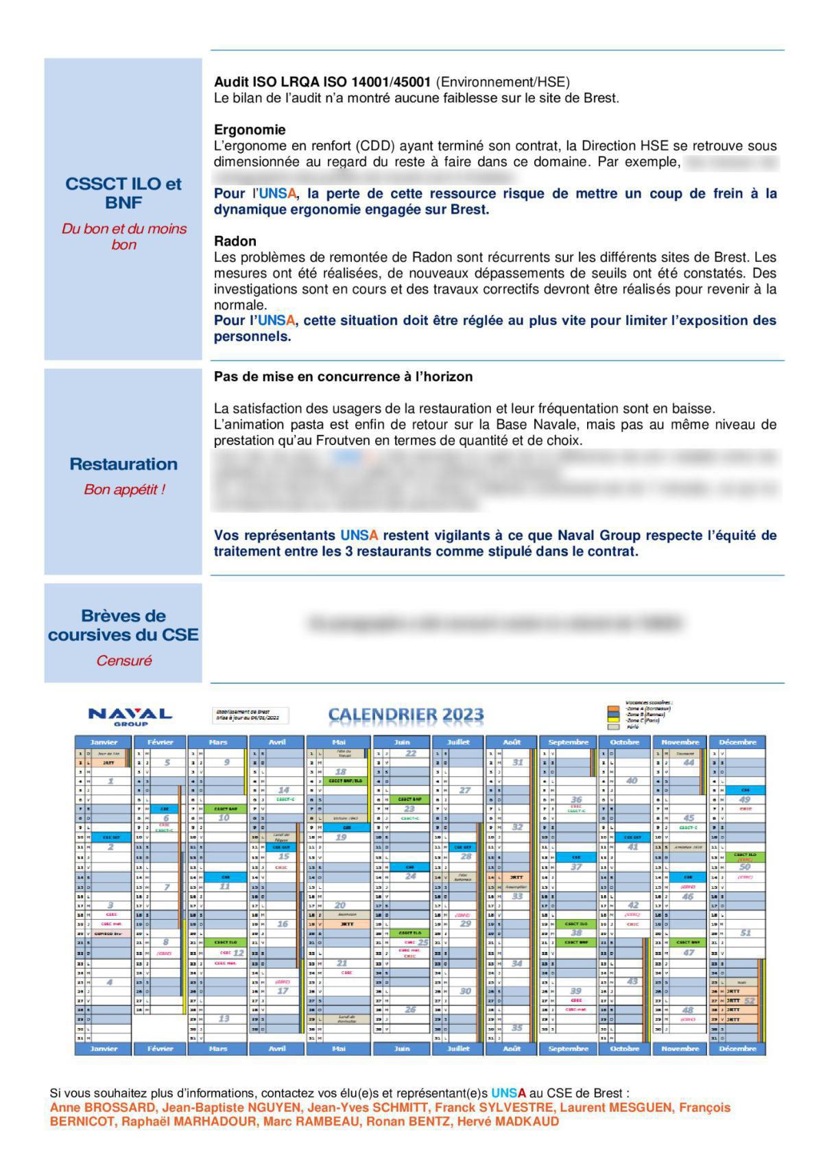 CSE de Brest - Réunion du 11 juillet 2023 - Déclaration liminaire et Compte rendu CSE de Brest - Réunion du 11 juillet 2023 - Déclaration liminaire et Compte rendu