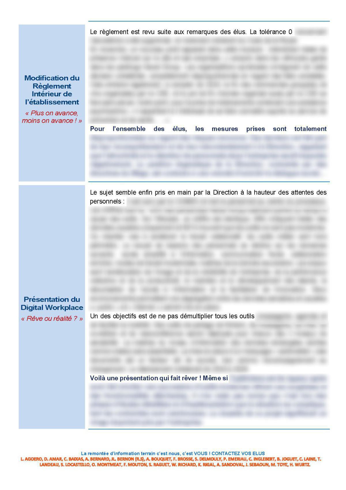 CSE d'Ollioules - Réunion du 10 octobre 2023 - Compte rendu CSE d'Ollioules - Réunion du 10 octobre 2023 - Compte rendu