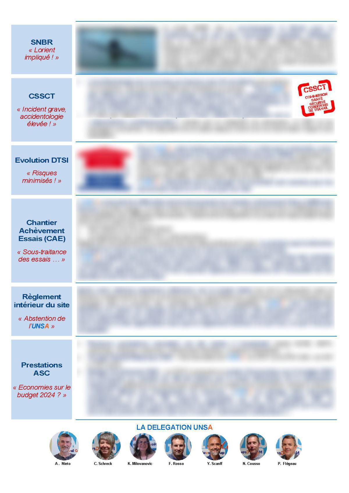 CSE de Lorient - Réunion du 14 novembre 2023 - Compte rendu CSE de Lorient - Réunion du 14 novembre 2023 - Compte rendu
