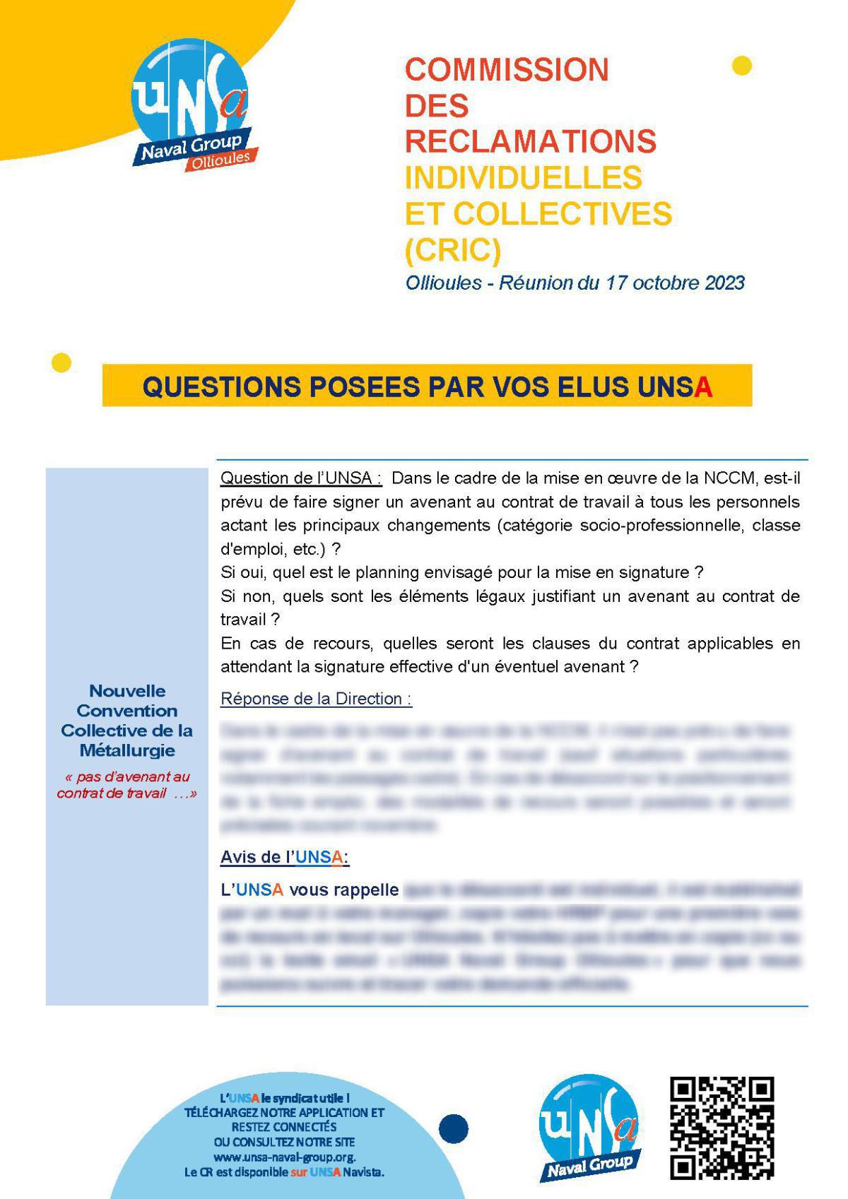 CRIC Ollioules - réunion du 17 octobre 2023 CRIC Ollioules - réunion du 17 octobre 2023