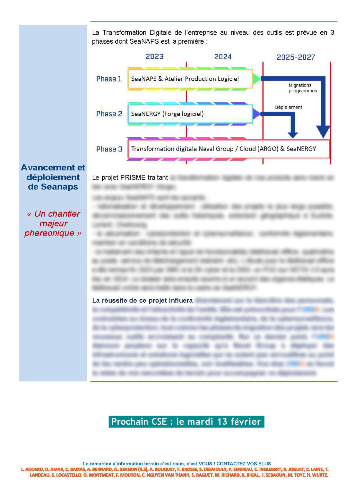CSE d'Ollioules - Réunion du 16 janvier 2024 - Compte rendu 1ère partie CSE d'Ollioules - Réunion du 16 janvier 2024 - Compte rendu 1ère partie