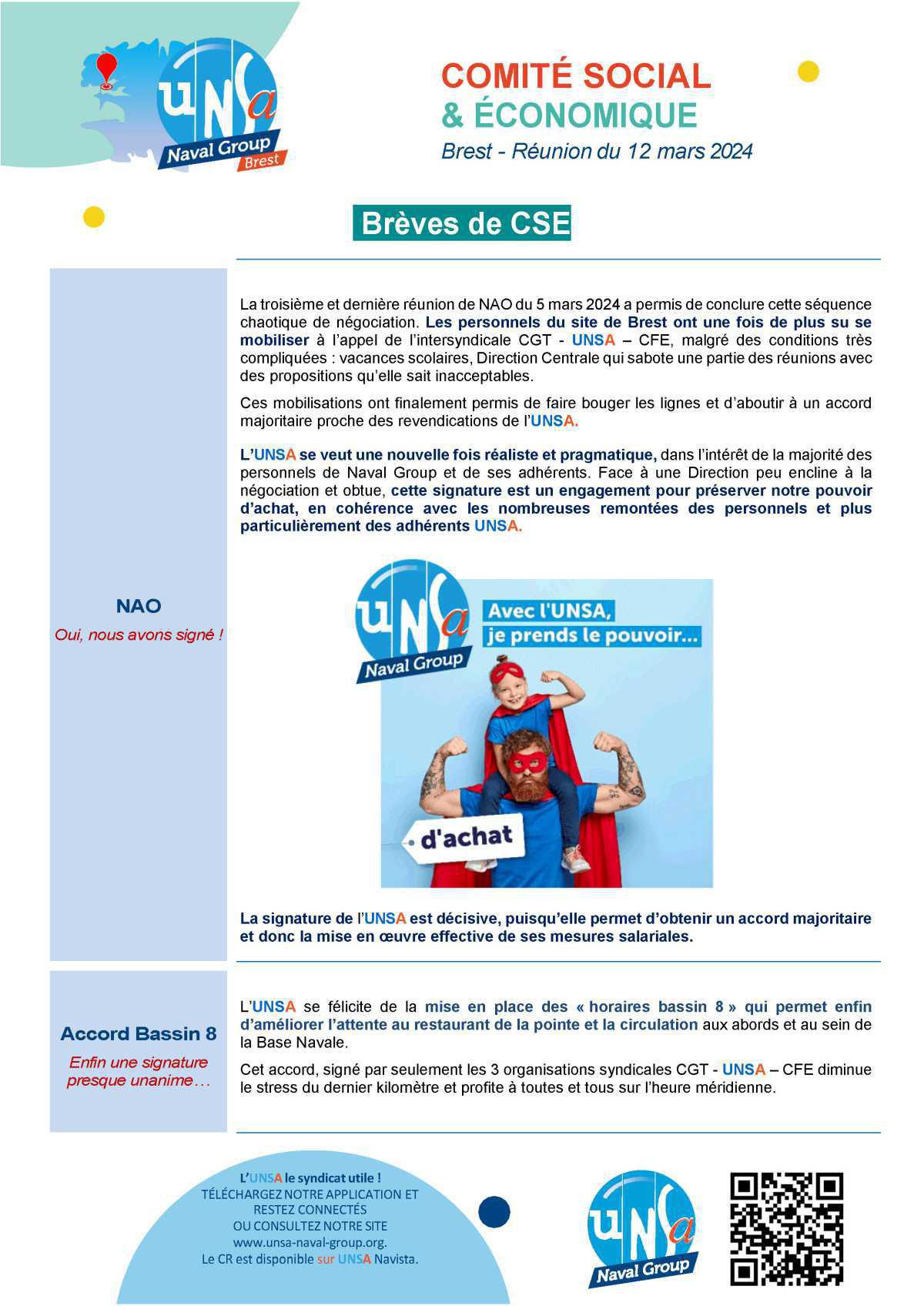 CSE de Brest - Réunion du 12 mars 2024 - Compte rendu CSE de Brest - Réunion du 12 mars 2024 - Compte rendu