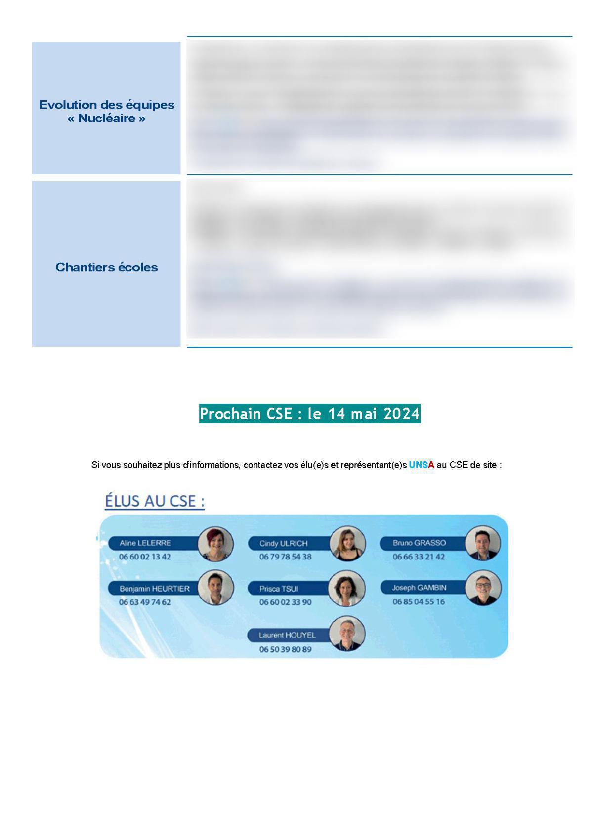 CSE de Toulon - Réunion du 9 avril 2024 - Compte-rendu CSE de Toulon - Réunion du 9 avril 2024 - Compte-rendu