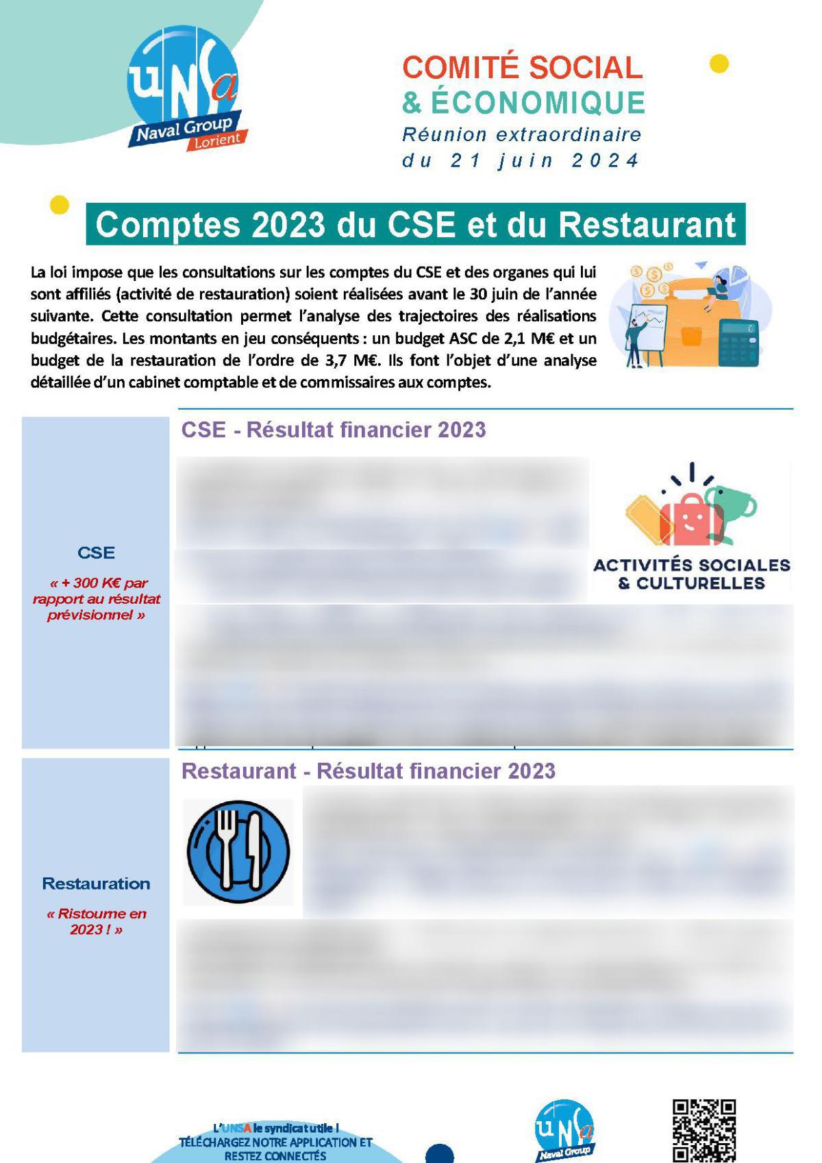 CSE de Lorient - Réunion extraordinaire du 21 juin 2024 - Compte rendu