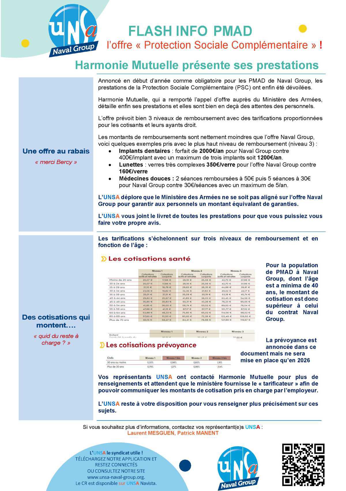 Flash Info PMAD - Protection Sociale Complémentaire 2025