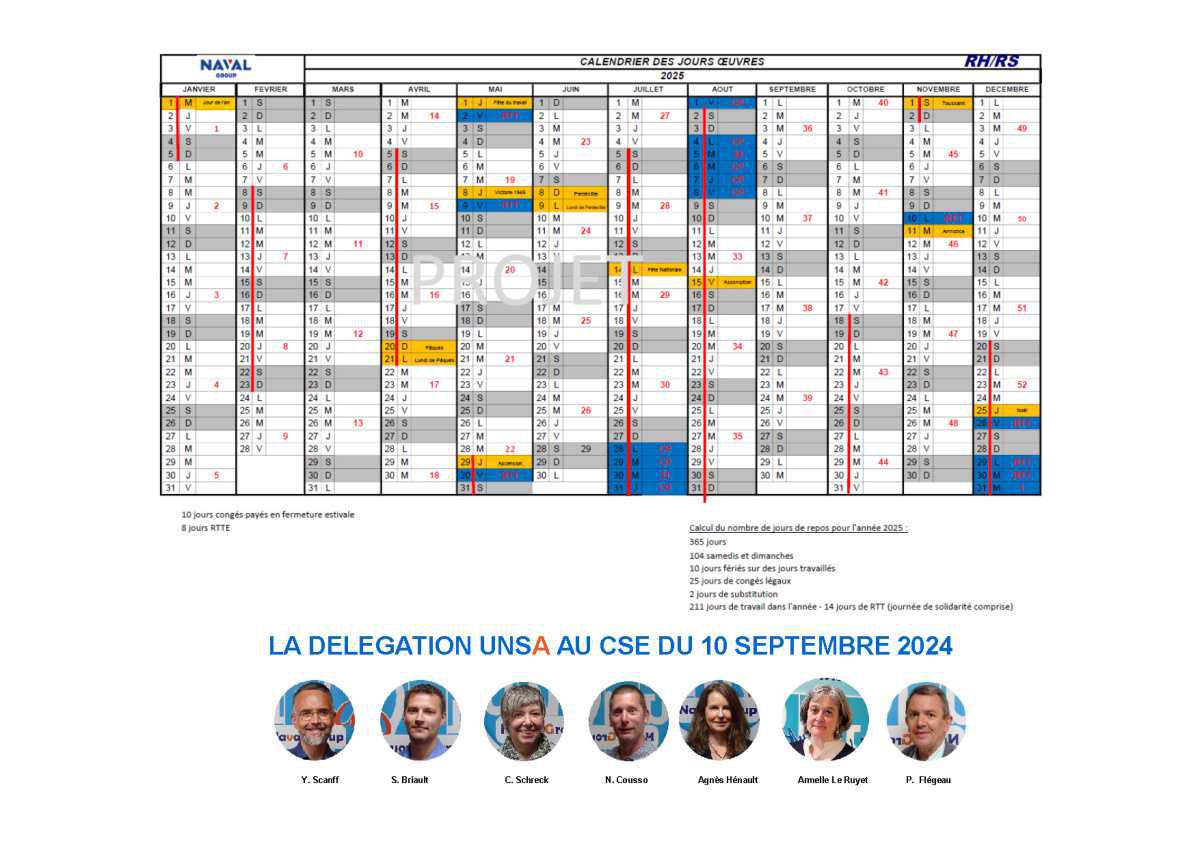 CSE de Lorient - Réunion du 10 septembre 2024 - Compte rendu