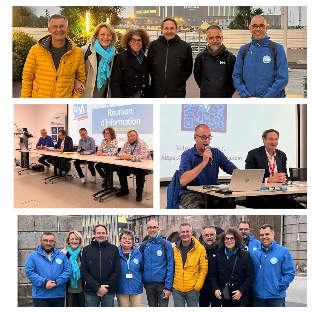 Election au Conseil d'Administration - rencontre de Laurent ESCURE avec les personnels de Naval Group Cherbourg !