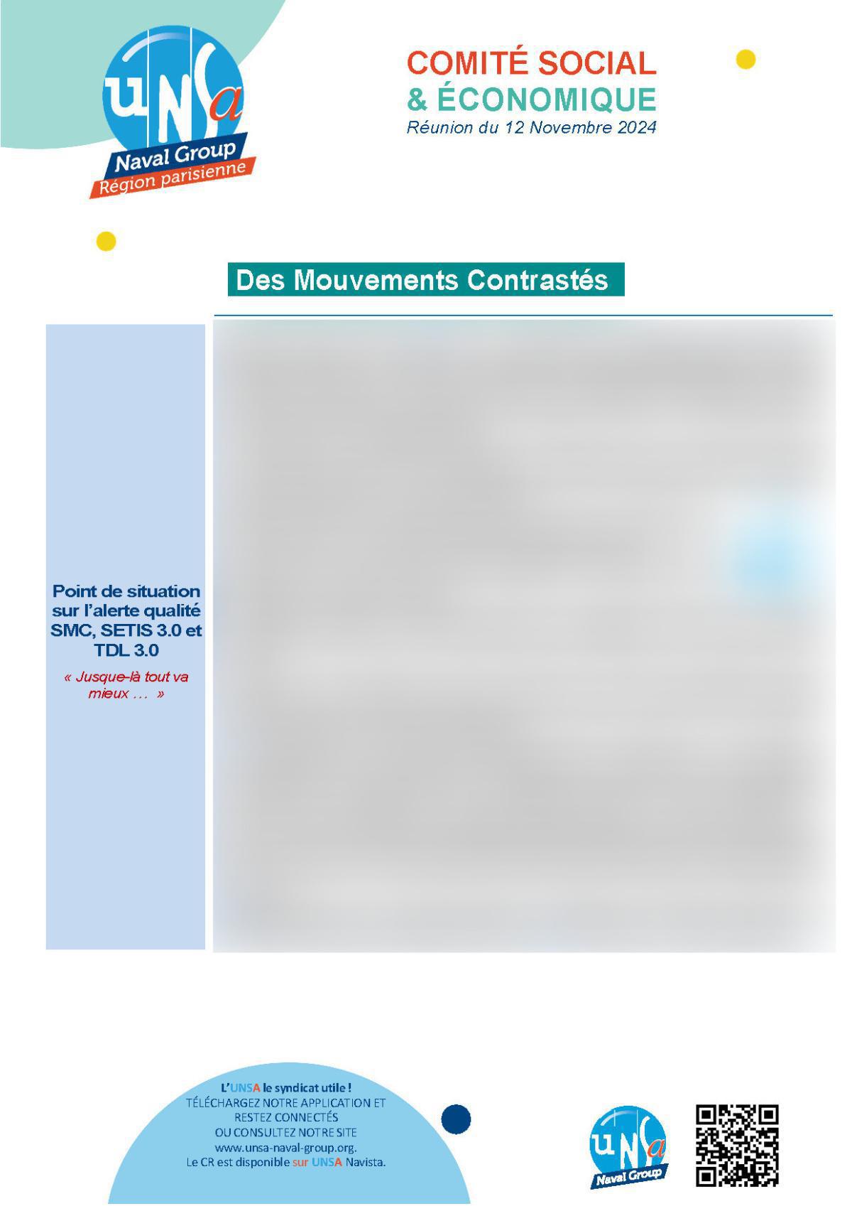 CSE Région Parisienne - Réunion du 12 novembre 2024 - Compte rendu CSE Région Parisienne - Réunion du 12 novembre 2024 - Compte rendu