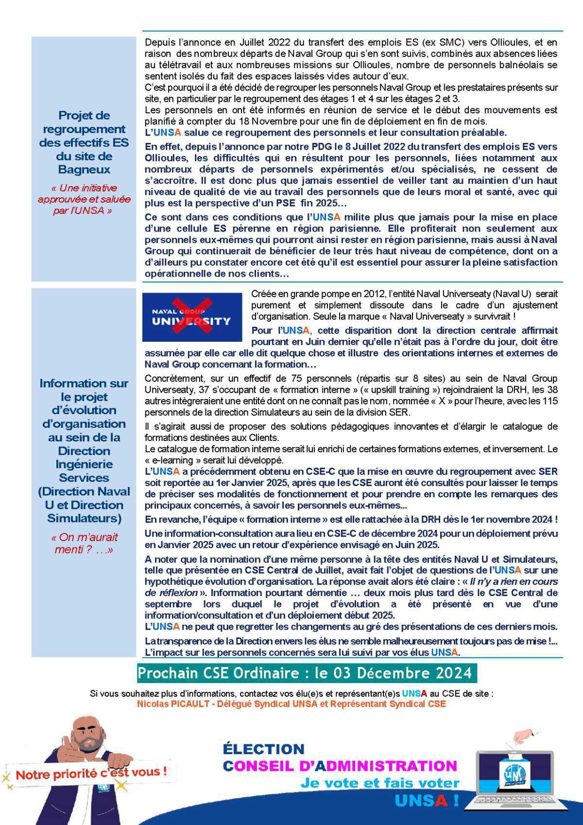 CSE Région Parisienne - Réunion du 12 novembre 2024 - Compte rendu CSE Région Parisienne - Réunion du 12 novembre 2024 - Compte rendu