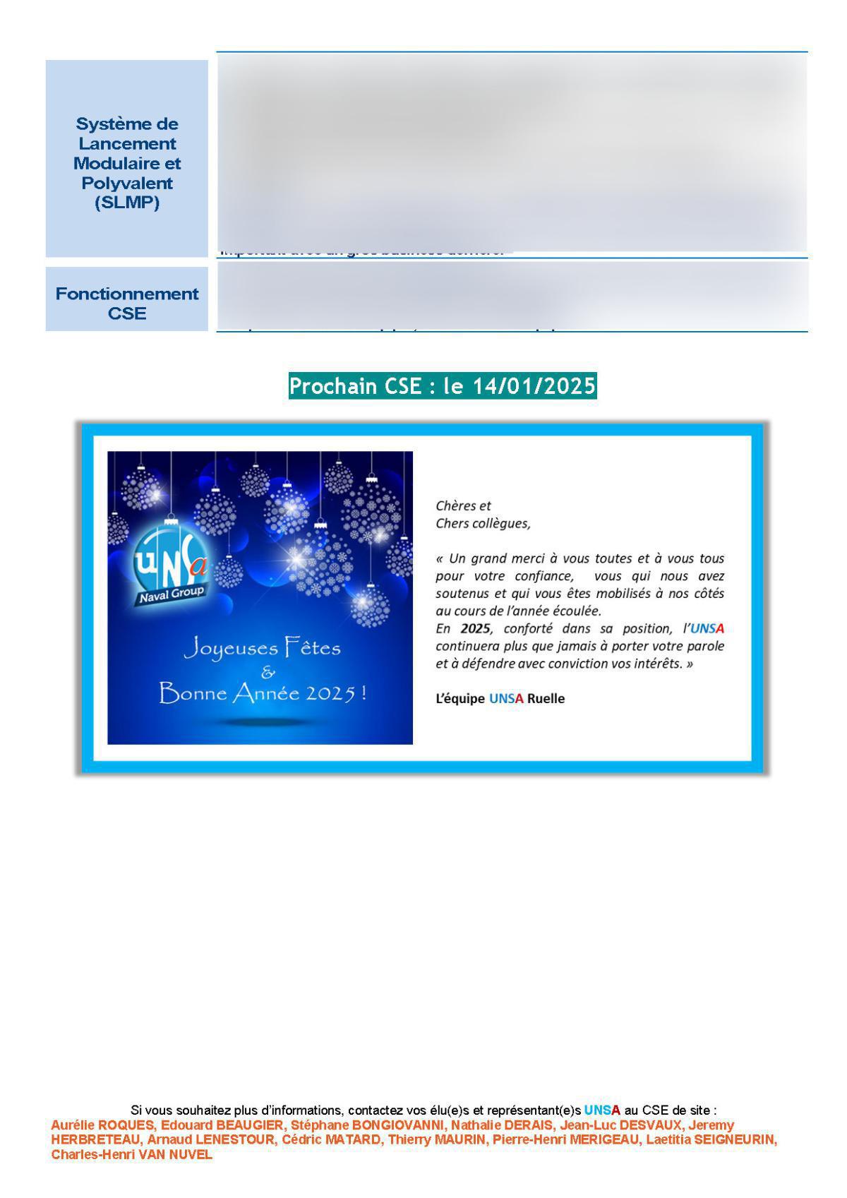 Réunion du 3 décembre 2024 - Compte rendu Réunion du 3 décembre 2024 - Compte rendu