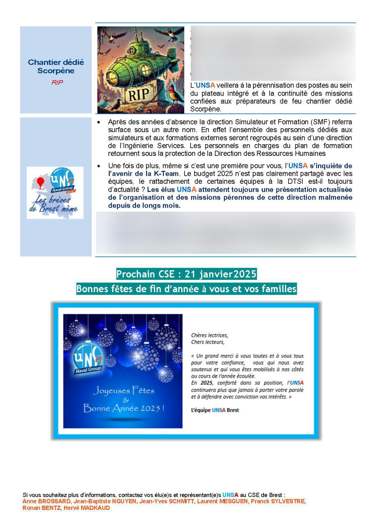 Réunion du 10 décembre 2024 - Compte rendu et Déclaration Liminaire Réunion du 10 décembre 2024 - Compte rendu et Déclaration Liminaire