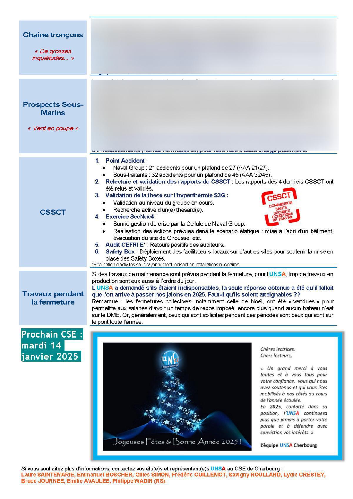 Réunion du 10 décembre 2024 - Compte rendu Réunion du 10 décembre 2024 - Compte rendu