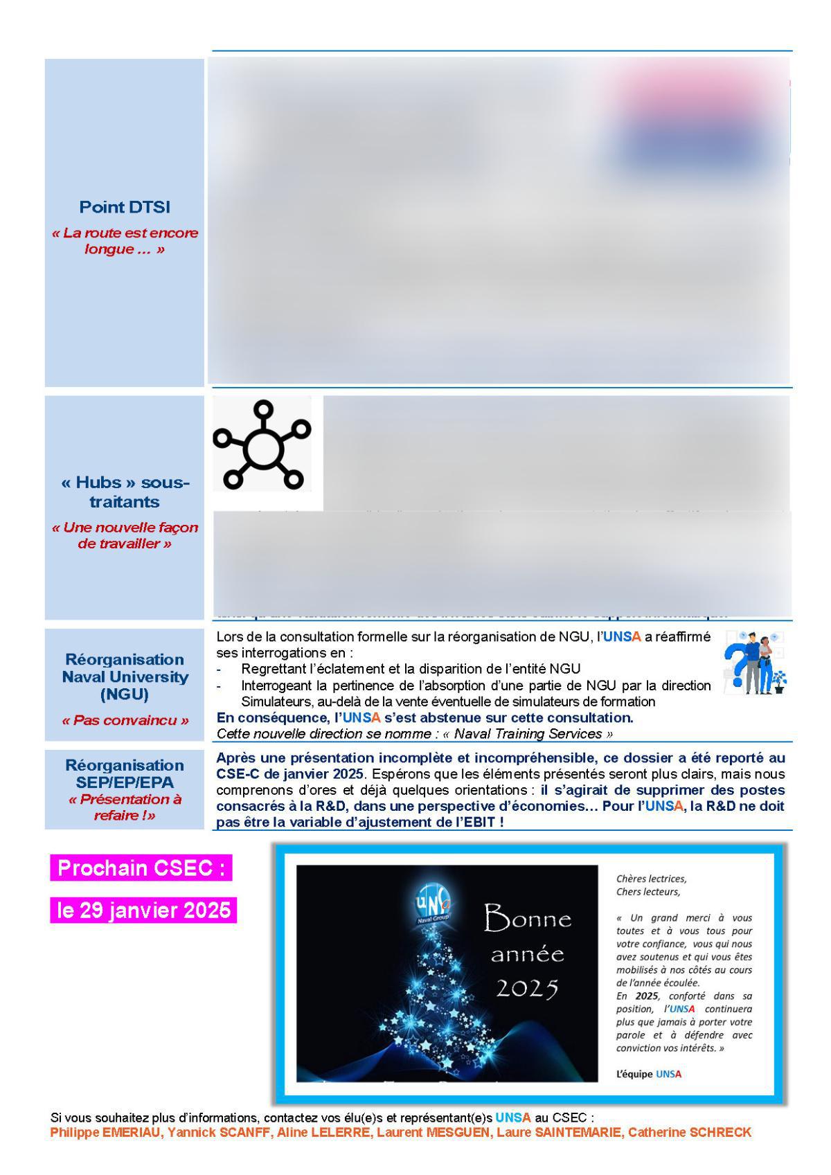 Réunion du 18 et 19 décembre - Compte rendu