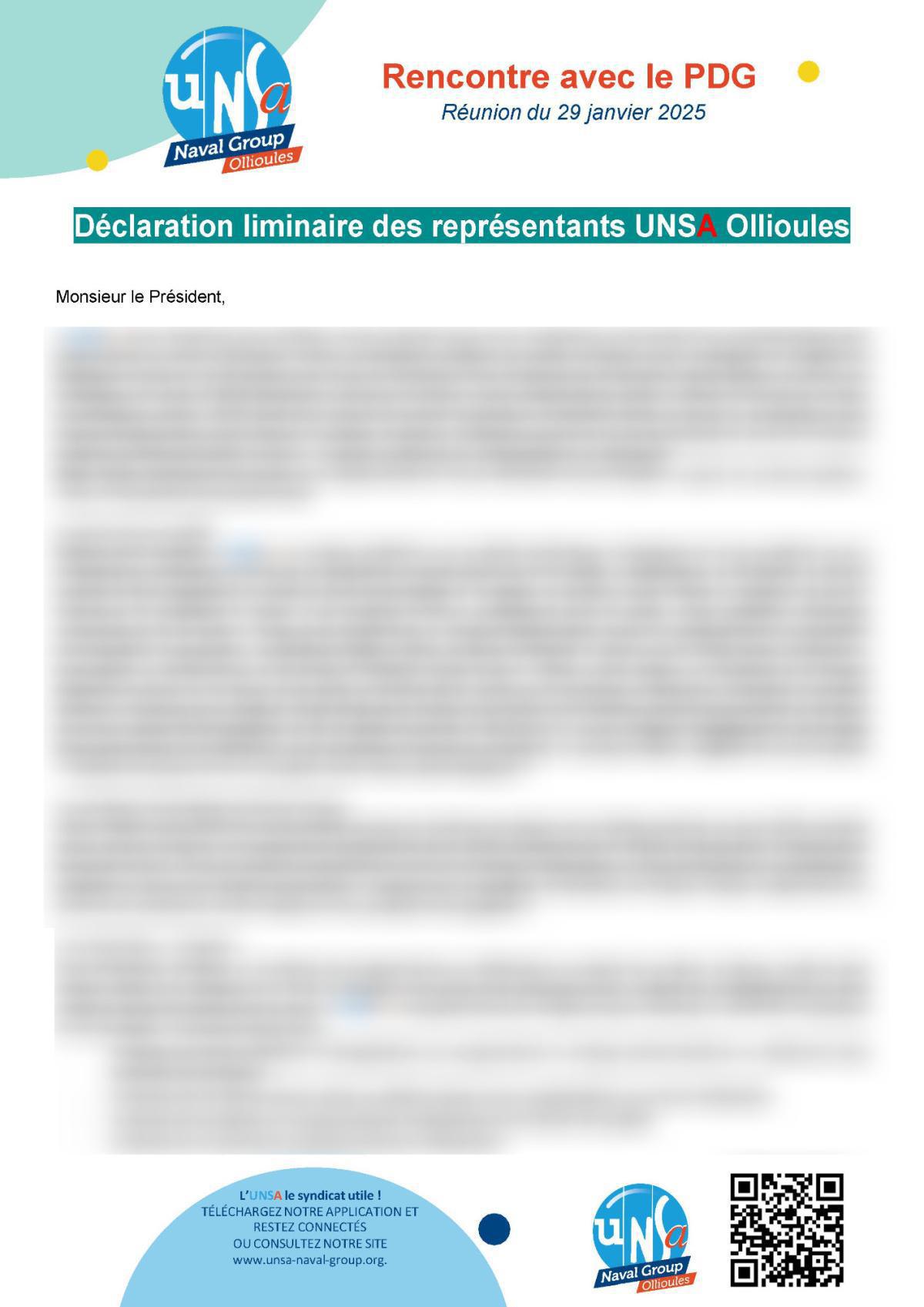 Rencontre avec le PDG : Réunion du 29 Janvier 2025