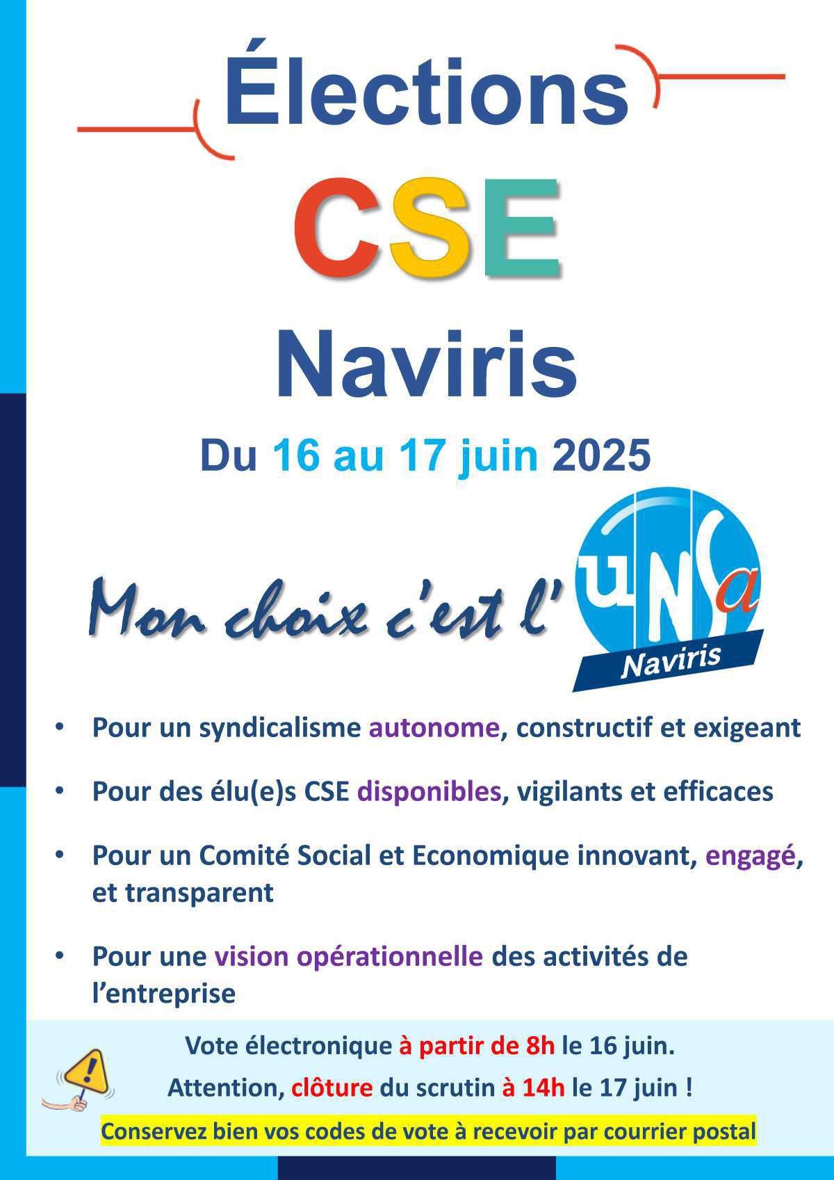 Premières élections CSE chez Naviris France