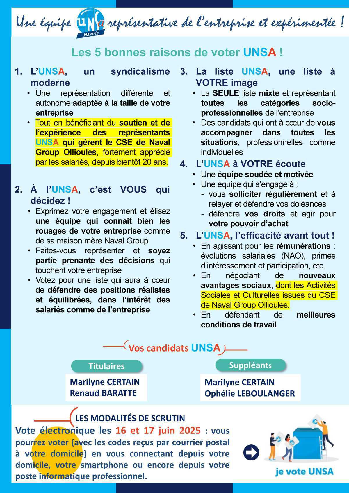 Premières élections CSE chez Naviris France
